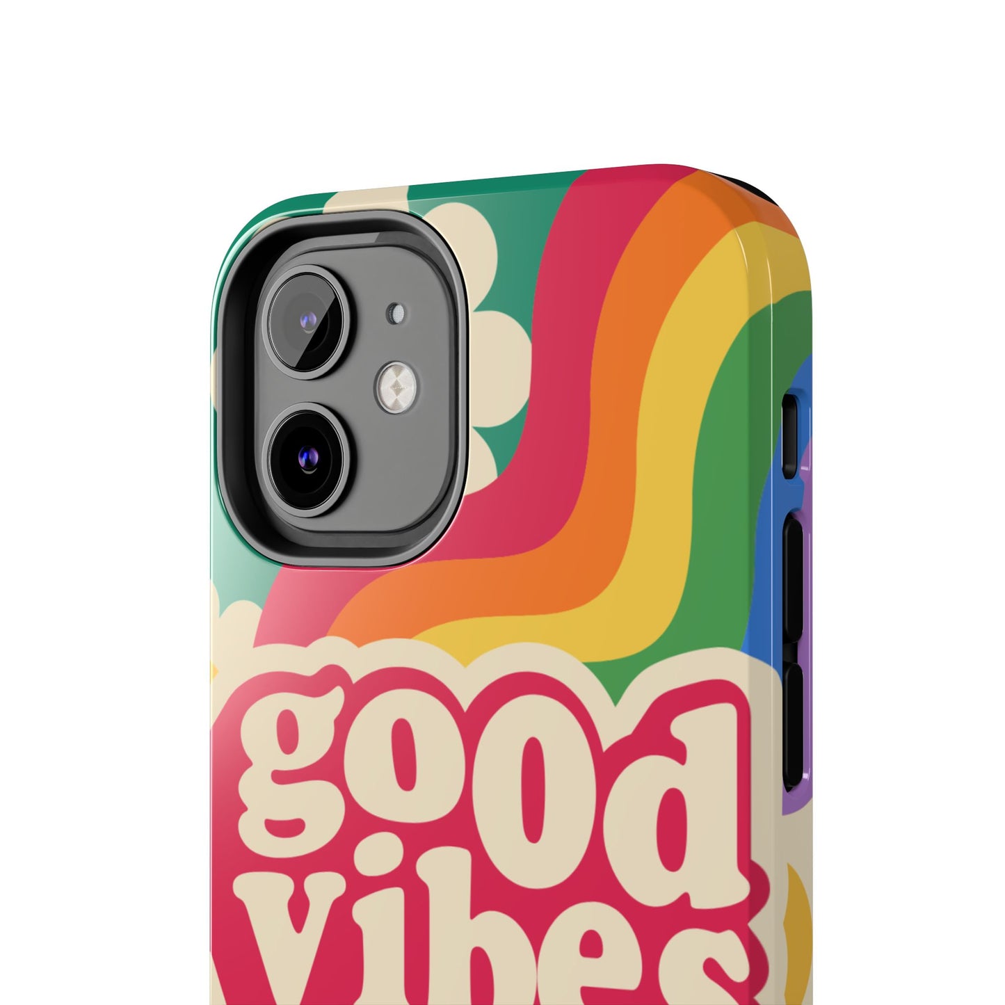Good Vibes Tough Phone Cases, Colorful, Cheerful Phone Protection, Gifts for Friends