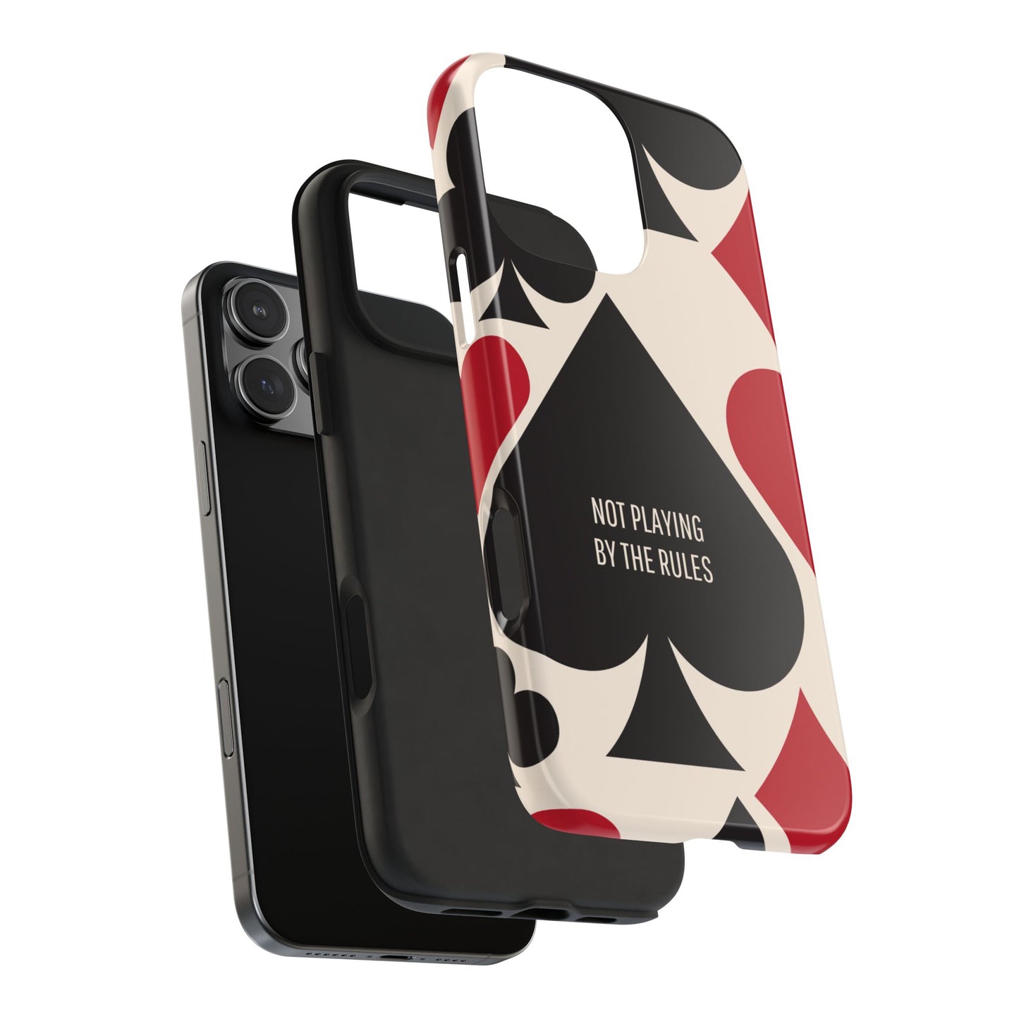 Bold Playing Card Tough Phone Case - Not Playing by the Rules