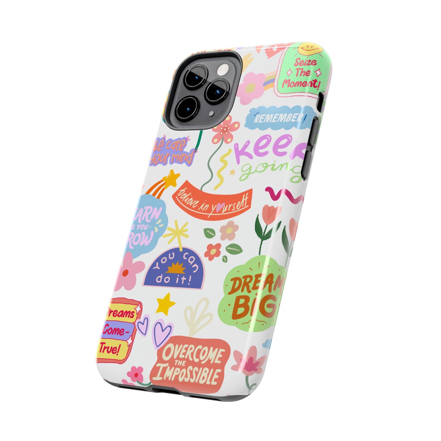Inspirational, Motivational Phone Case, Cute Floral, Confidence Case, Gift for Her, Positive Vibes
