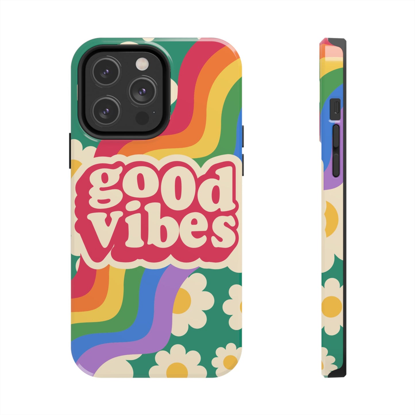 Good Vibes Tough Phone Cases, Colorful, Cheerful Phone Protection, Gifts for Friends