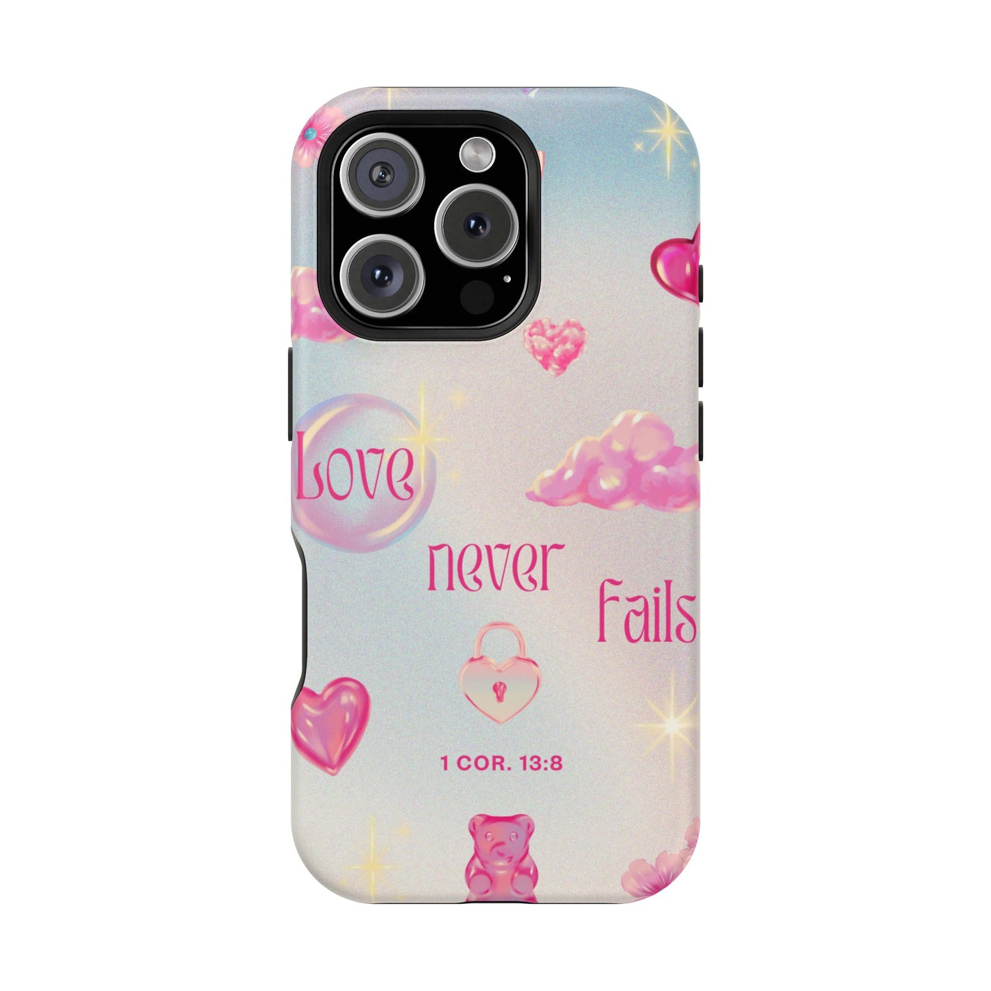 Love Never Fails Bible Verse Tough MAGNETIC Phone Case