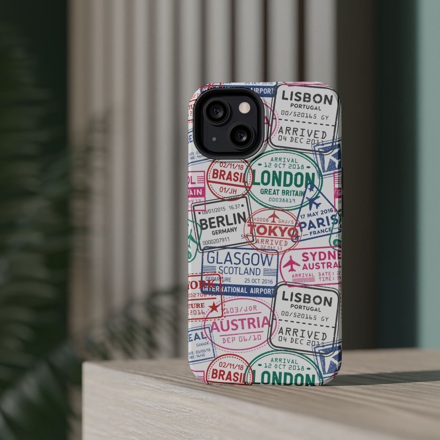 Travel-Inspired, Passport, Travelers, Adventure Stamp, Unique MAGNETIC Phone Case