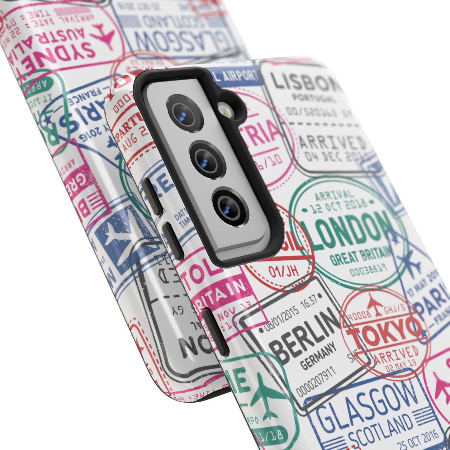 Travel-Inspired, Passport, Travelers, Adventure Stamp, Unique Phone Case