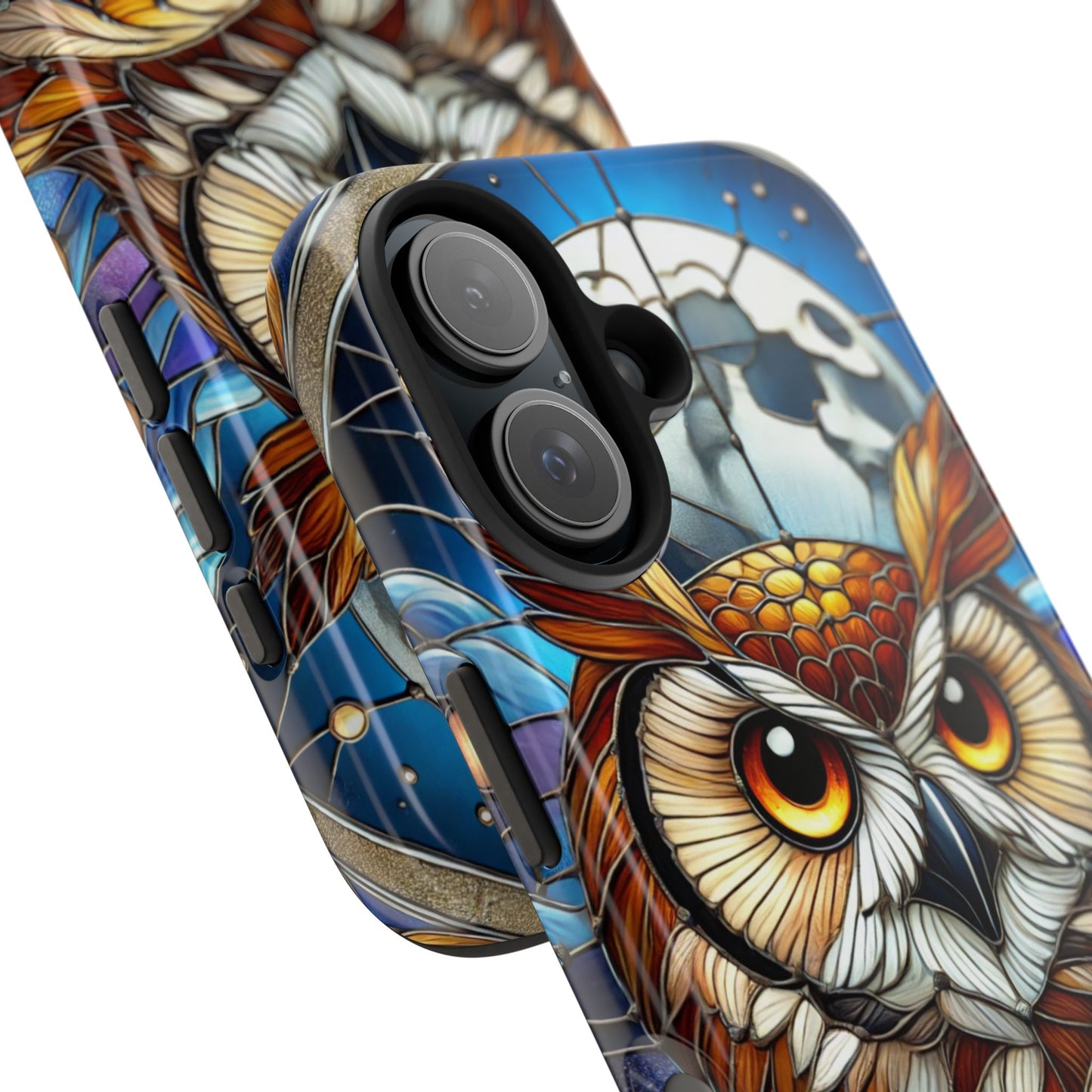 IPhone Case - Owl Stained Glass Design - Durable Protection