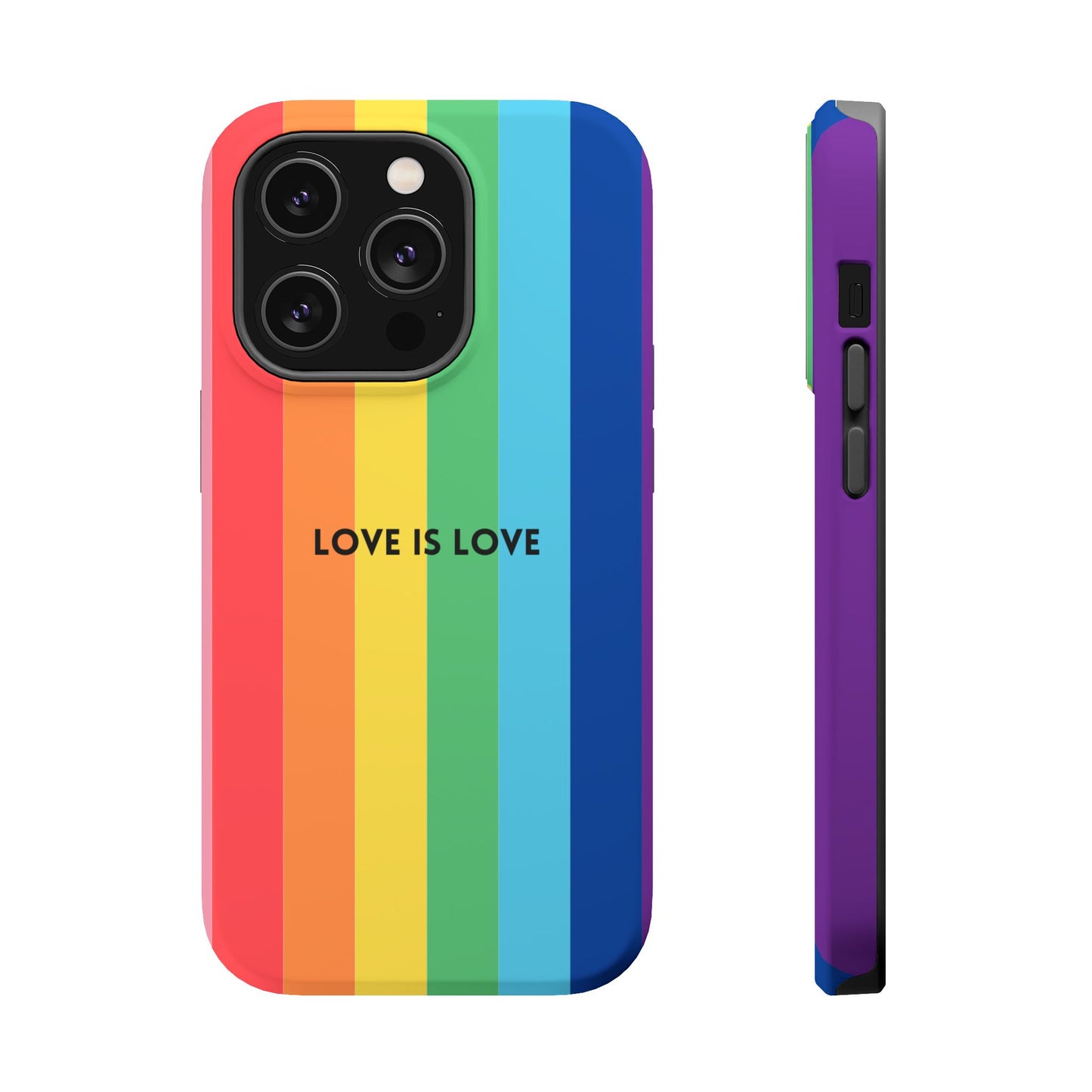 lOVE IS LOVE- Rainbow, LGBTQ+ Pride MAGNETIC Phone Case