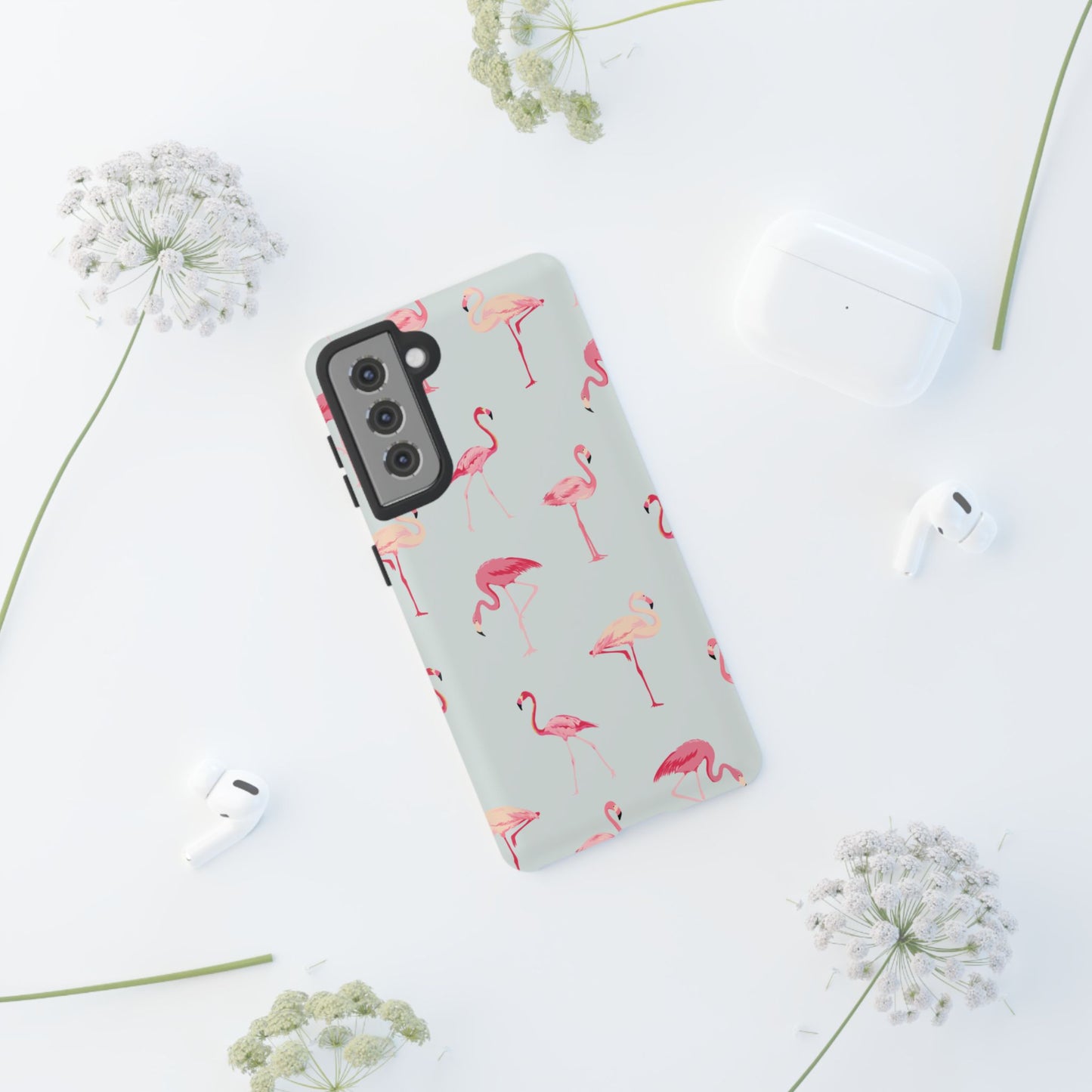 Stylish Flamingo, Summer Vibes Tough Phone Case for Samsung