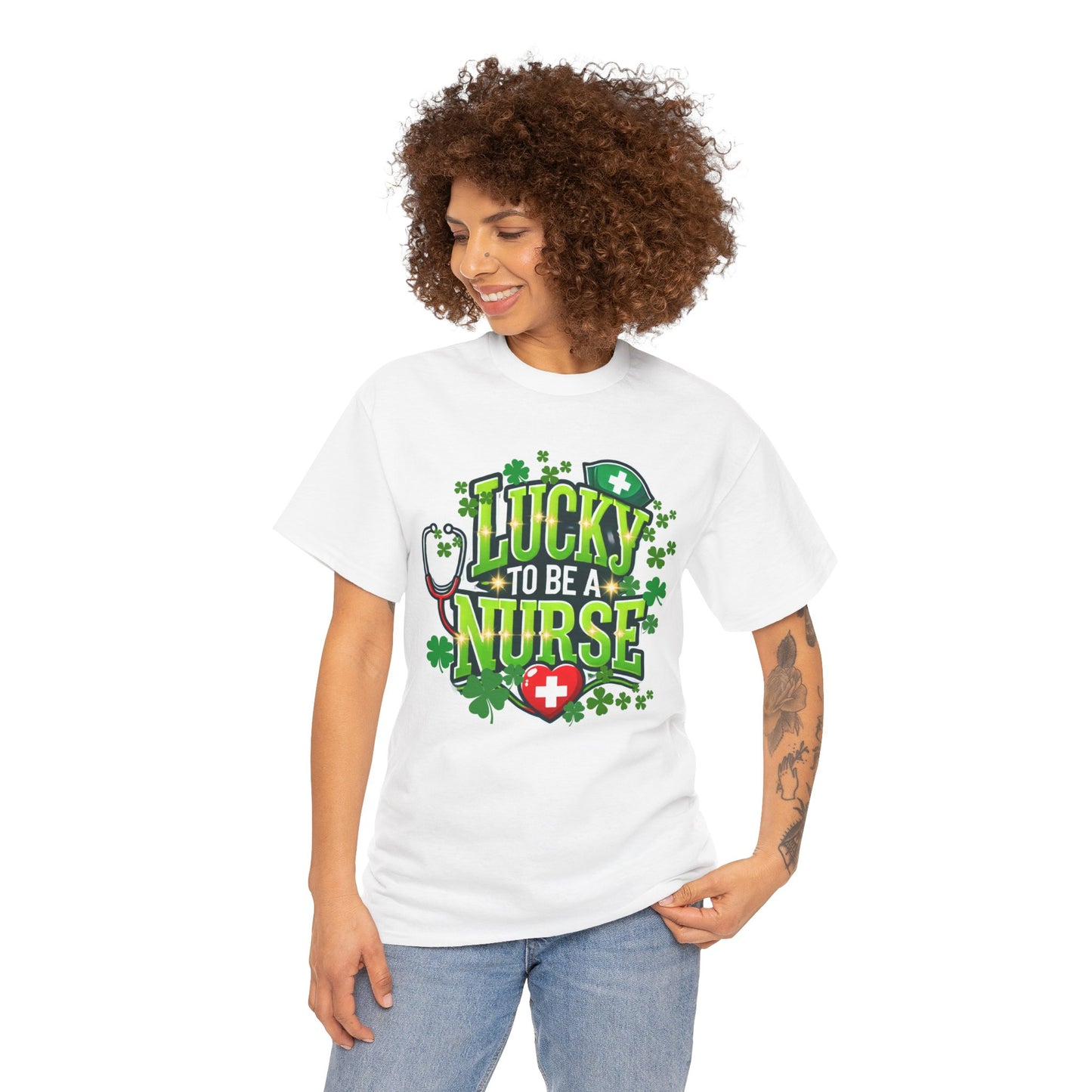 Lucky to be a Nurse Tee, St. Patrick's Day Gifts, Healthcare Appreciation,