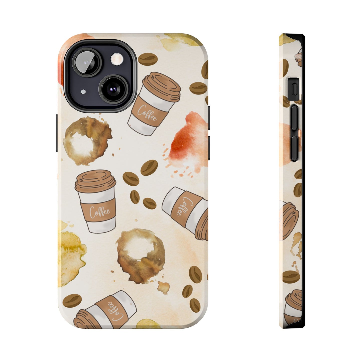 Cute, Trendy, Coffee Lover, Barista Tough Phone Cases for Iphone