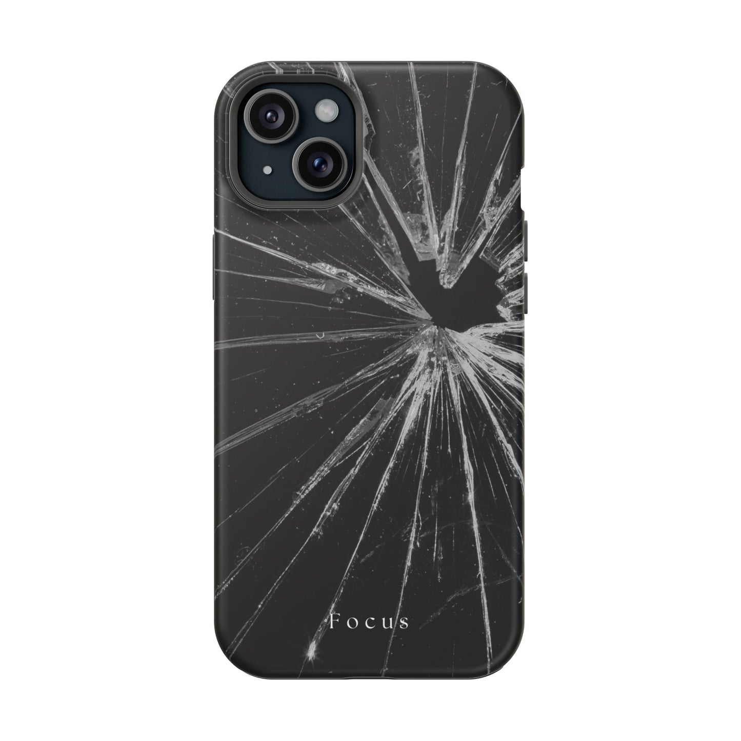 Durable Magnetic FOCUS Broken Glass Stylish Tough Case