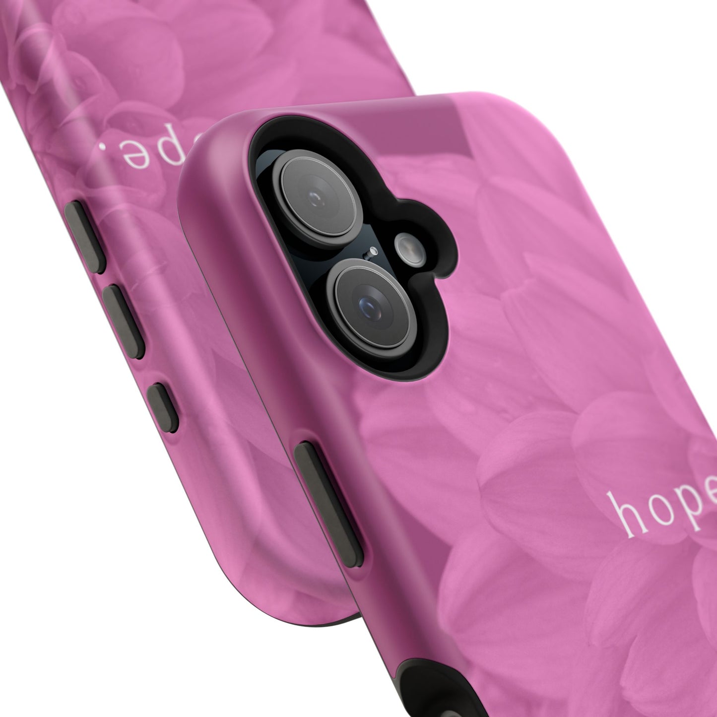 Hopeful, Inspirational Pink Flower Design Phone Case