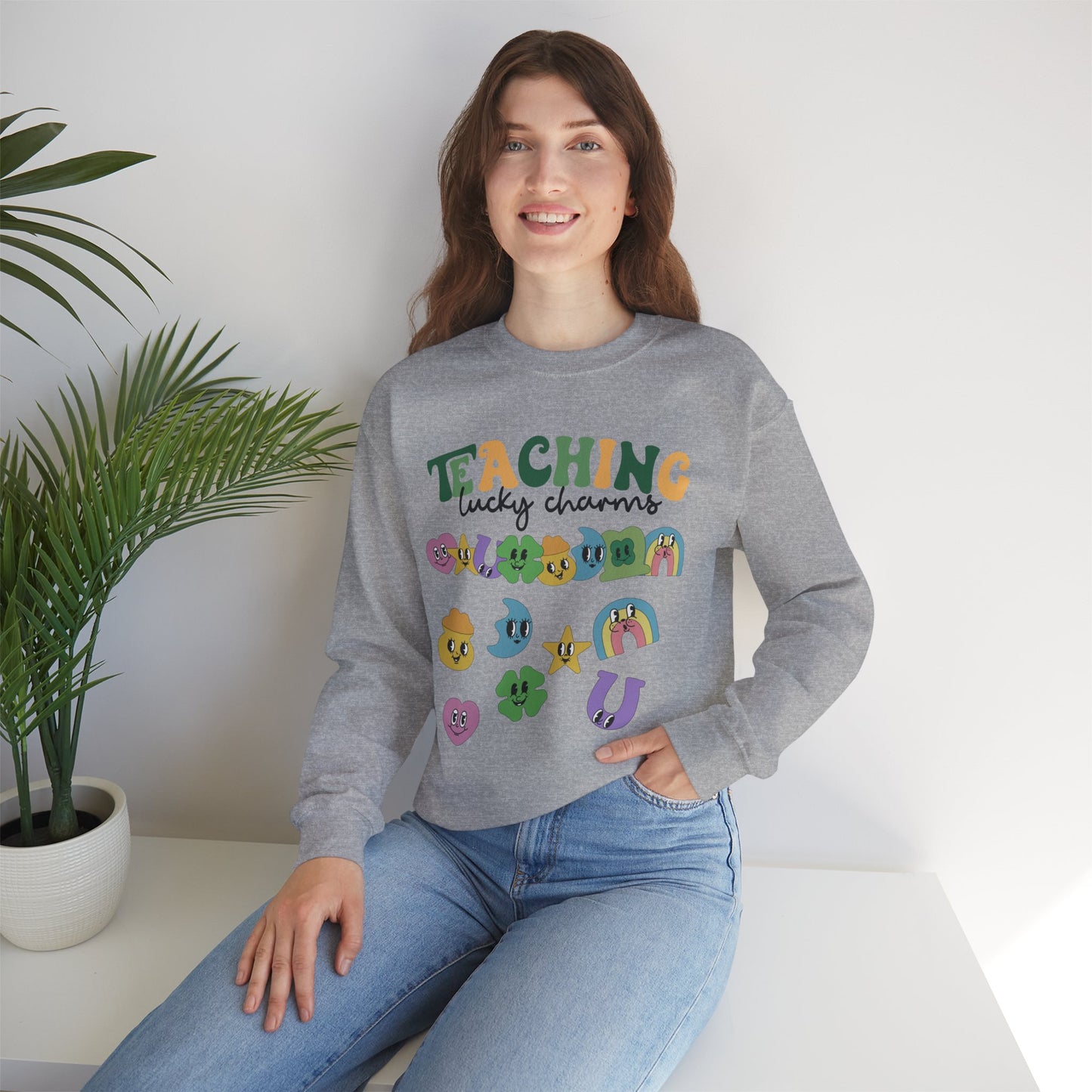 Teaching Lucky Charms Crewneck Sweatshirt for Educators
