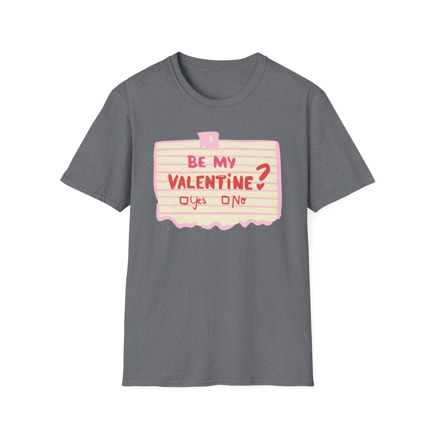 Couples Heart Graphic Unisex Softstyle T-Shirt - 'Yes or No' Design
