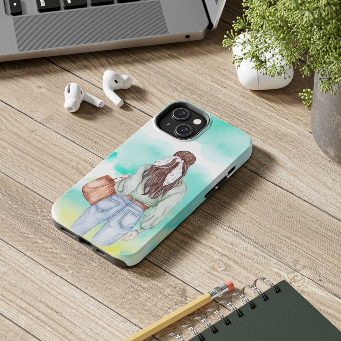 Whimsical Woman Tough Phone Case