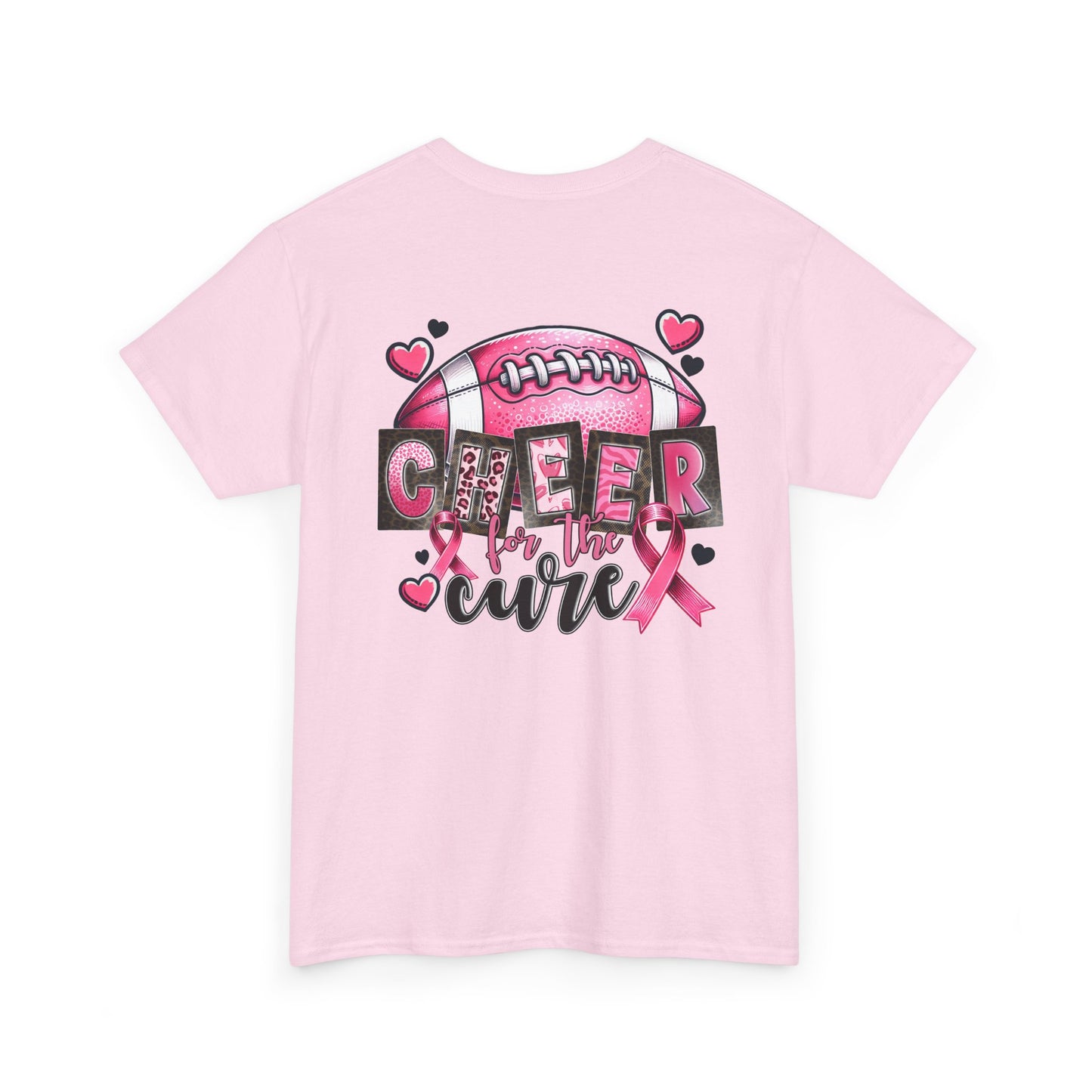 Breast Cancer Awareness Tee - "Cheer for the cure" Unisex Cotton Shirt