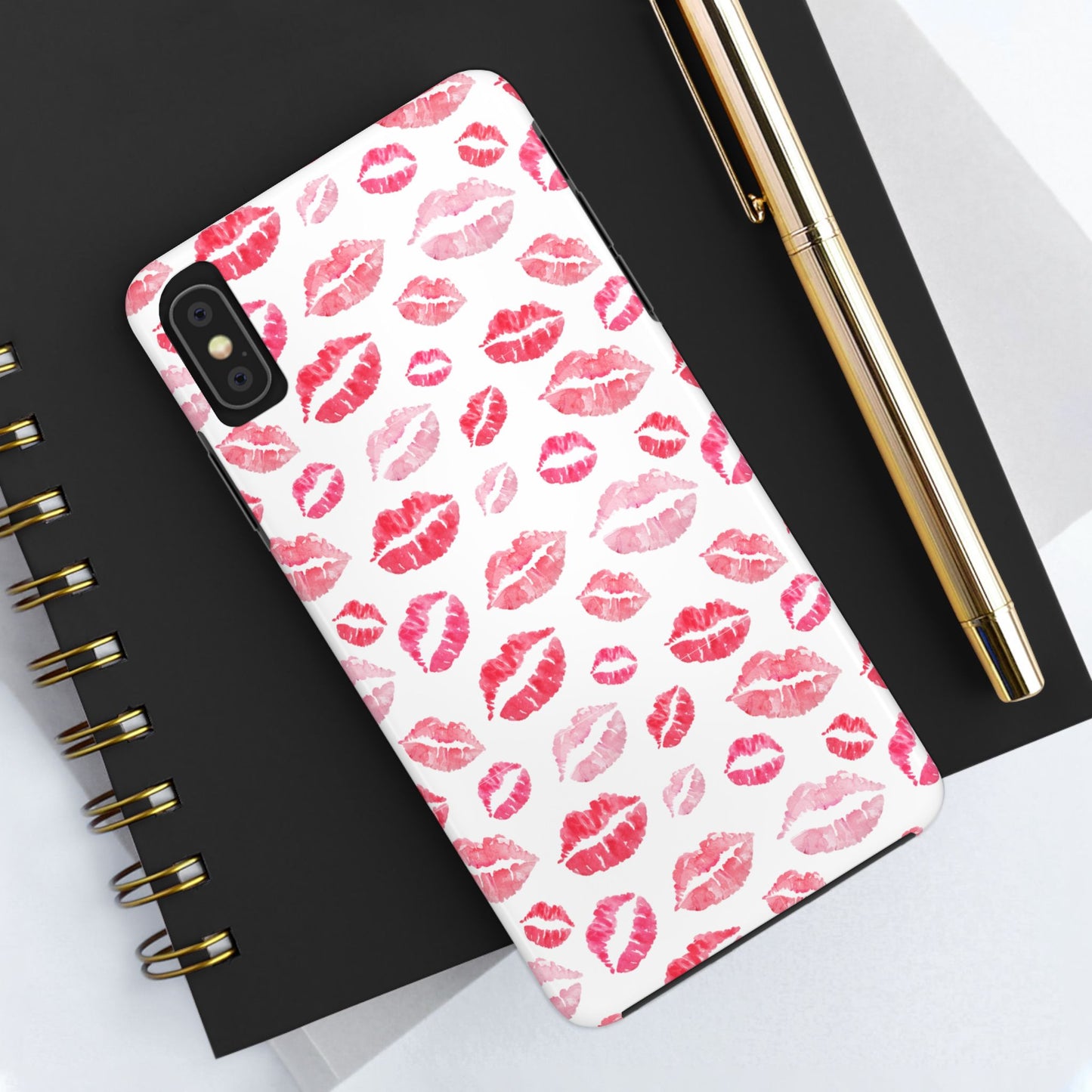 Kiss Pattern Tough Phone Cases, Cute, Unique for Iphone