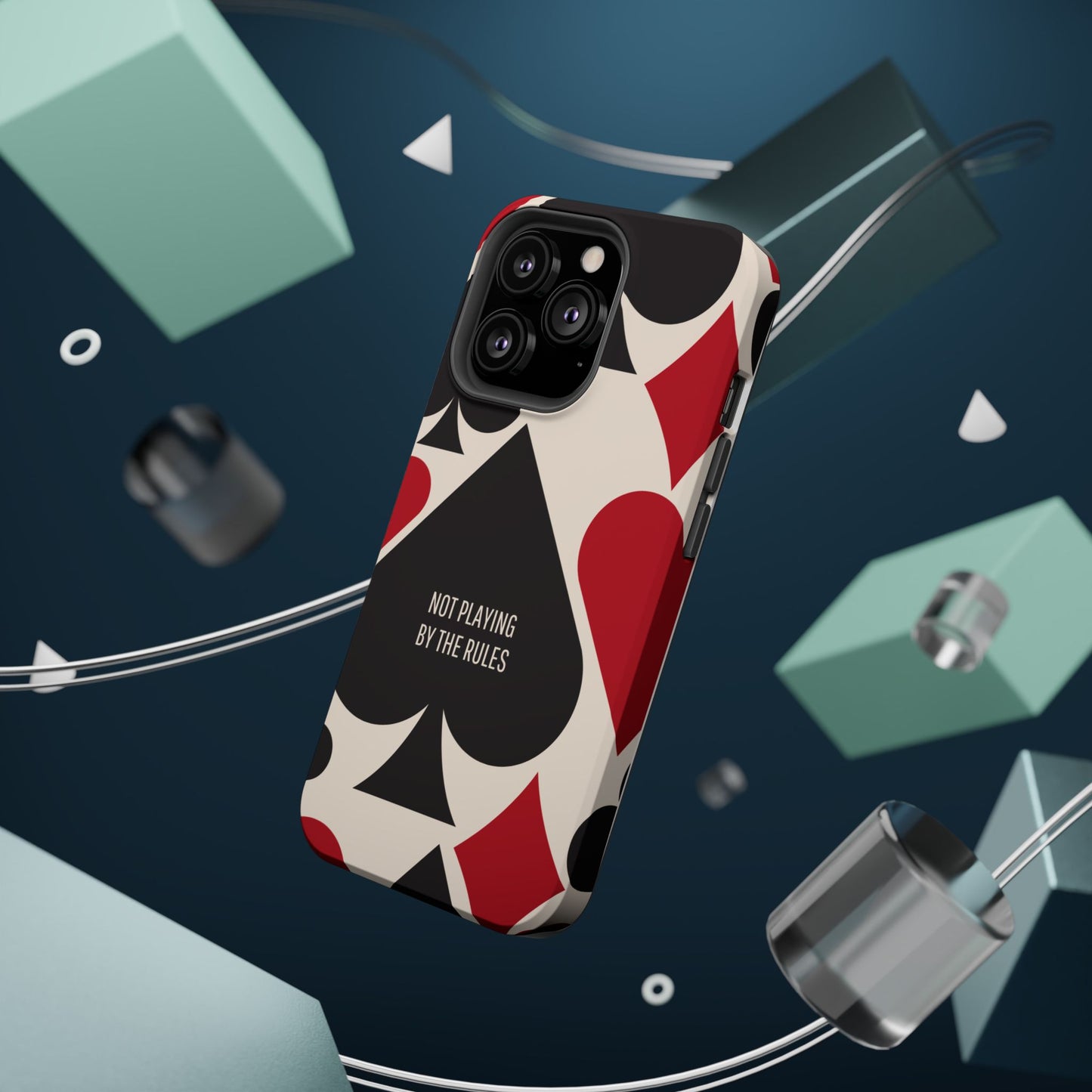 Bold Playing Card Tough Phone Case - Not Playing by the Rules for Iphone