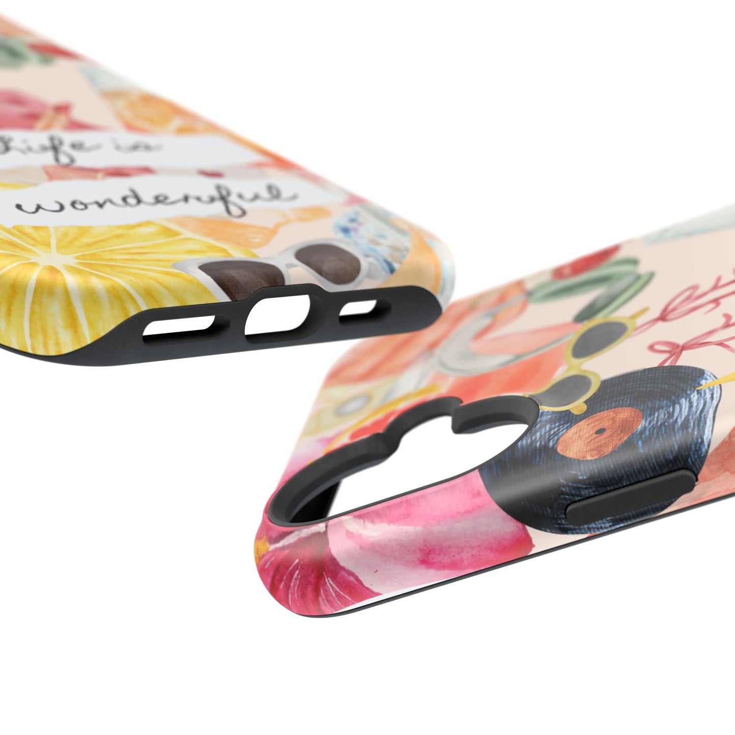 Life is Wonderful, Stylish Phone Cover, Cute Phone Accessory, Gift for Her, Summer Vibe Phone Case