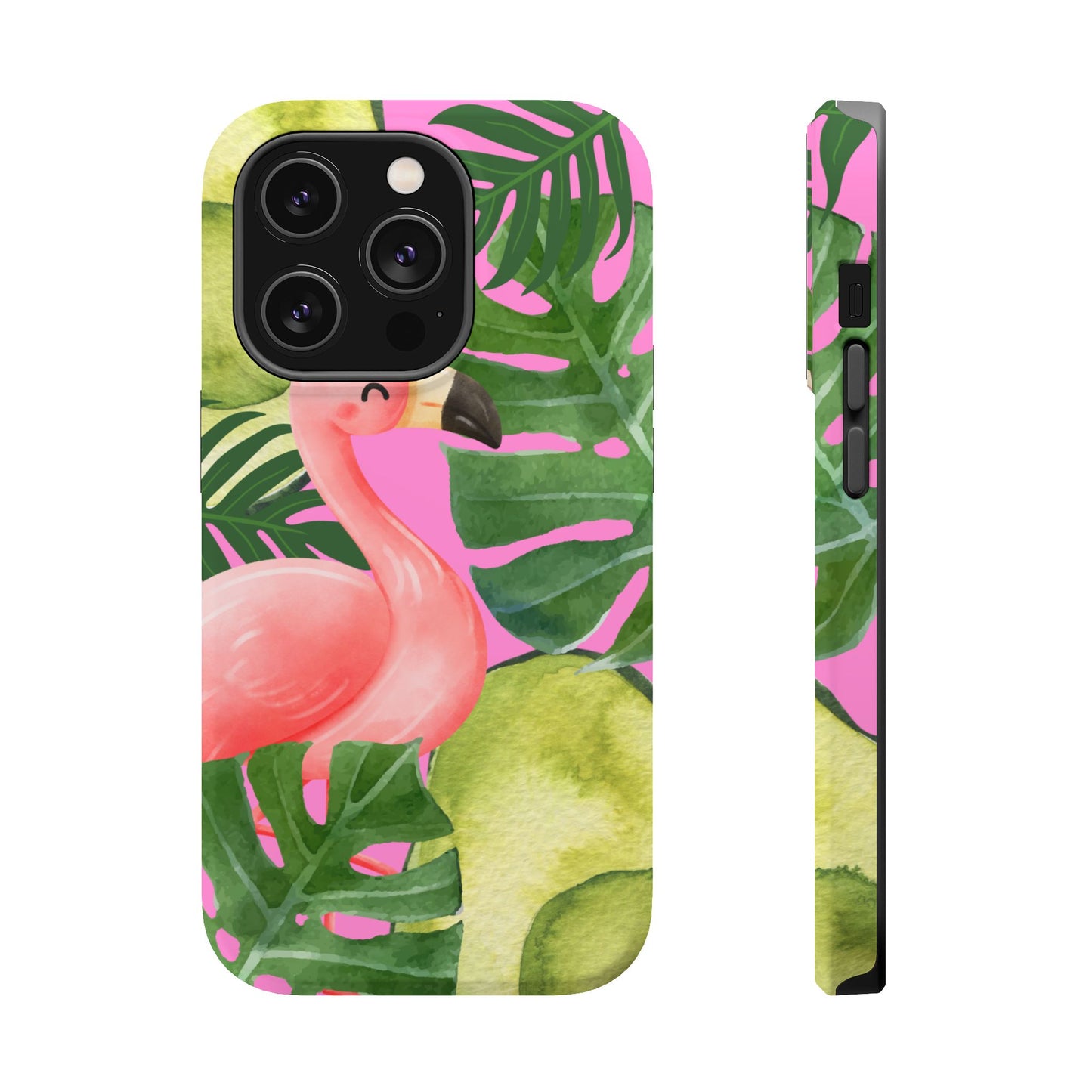 Tropical Flamingo, Cute, Summer Vibes MAGNETIC Tough Phone Case