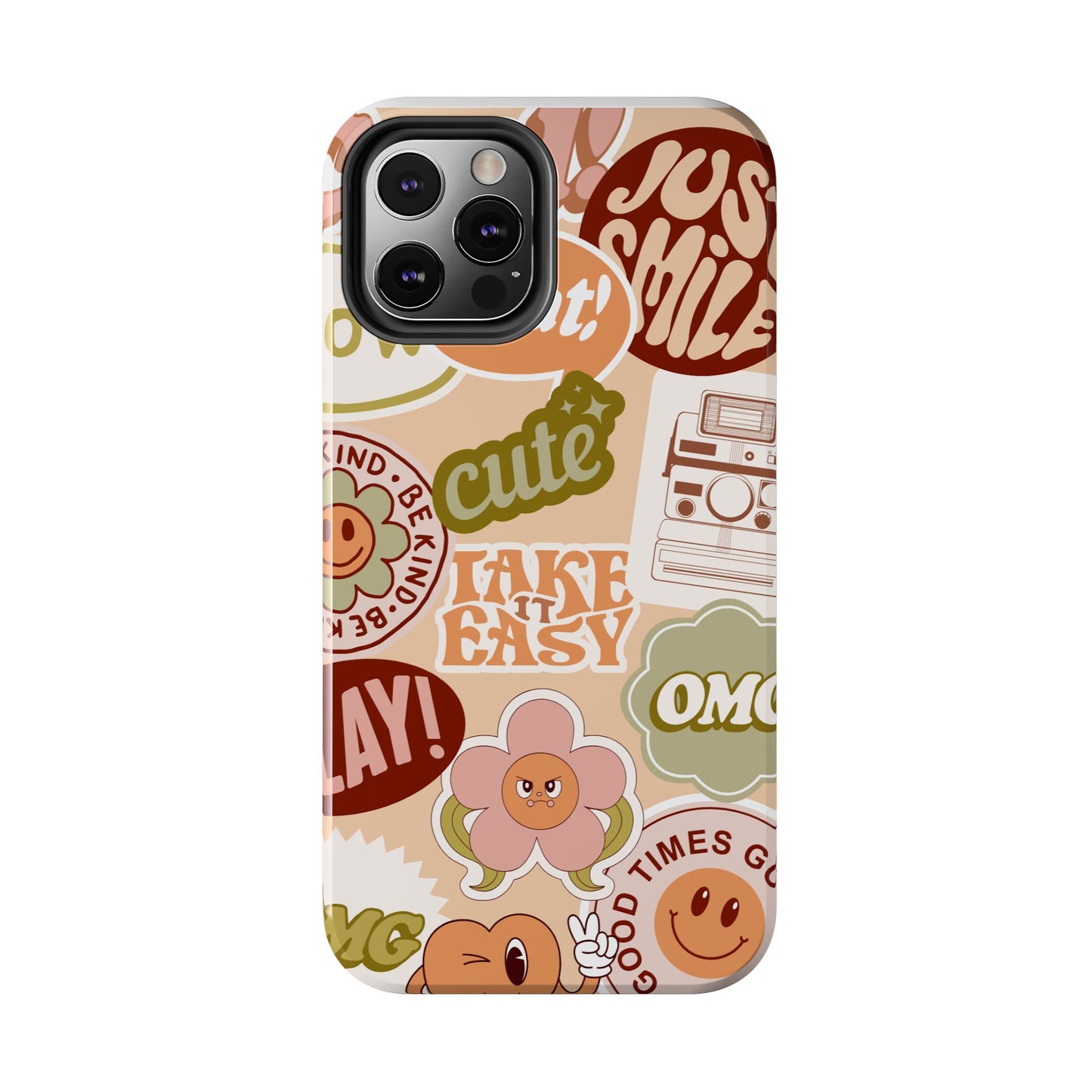 Vibrant, Positive Affirmation Sticker Phone Cases, Cute for Teens, Fun Ideas, Everyday Use