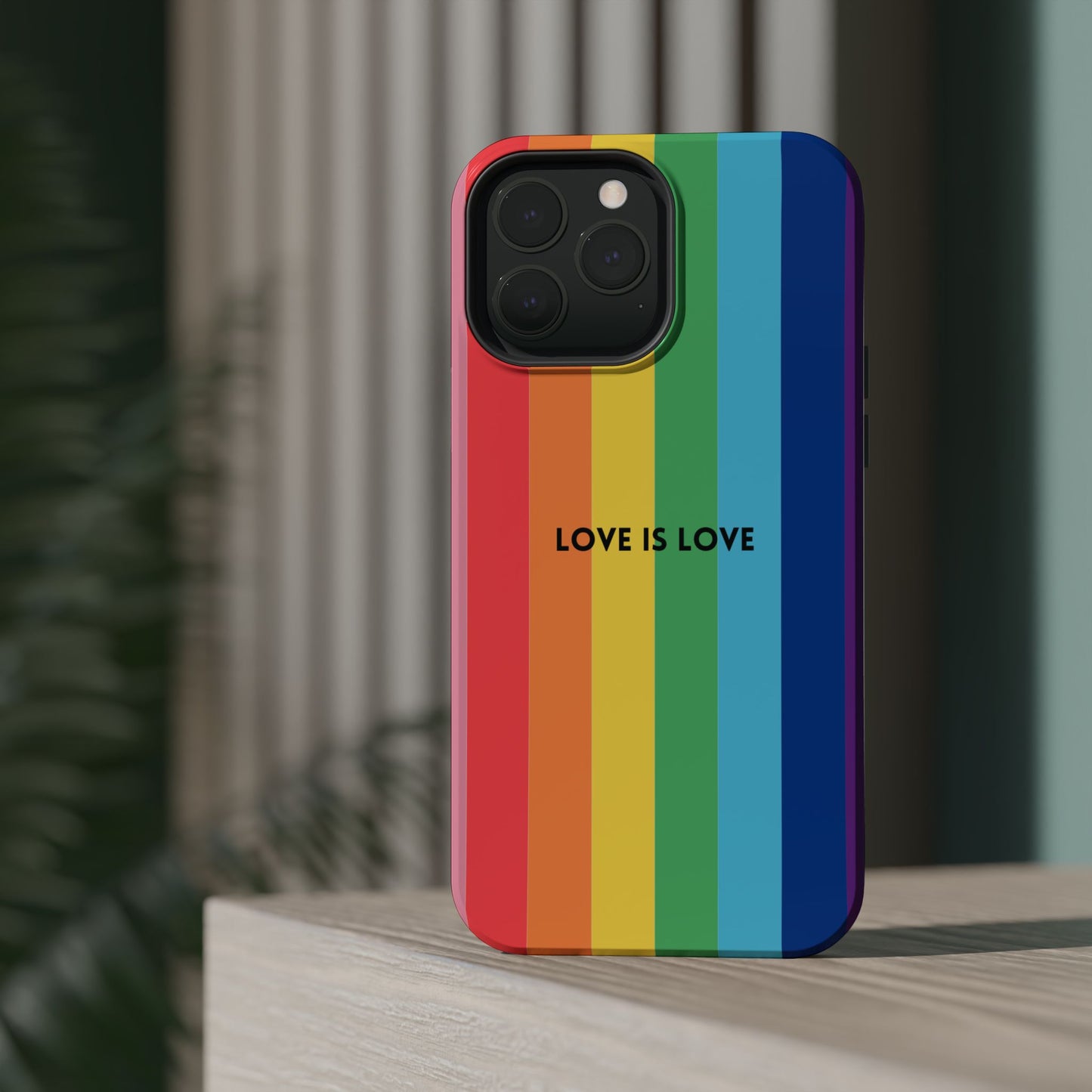 lOVE IS LOVE- Rainbow, LGBTQ+ Pride MAGNETIC Phone Case