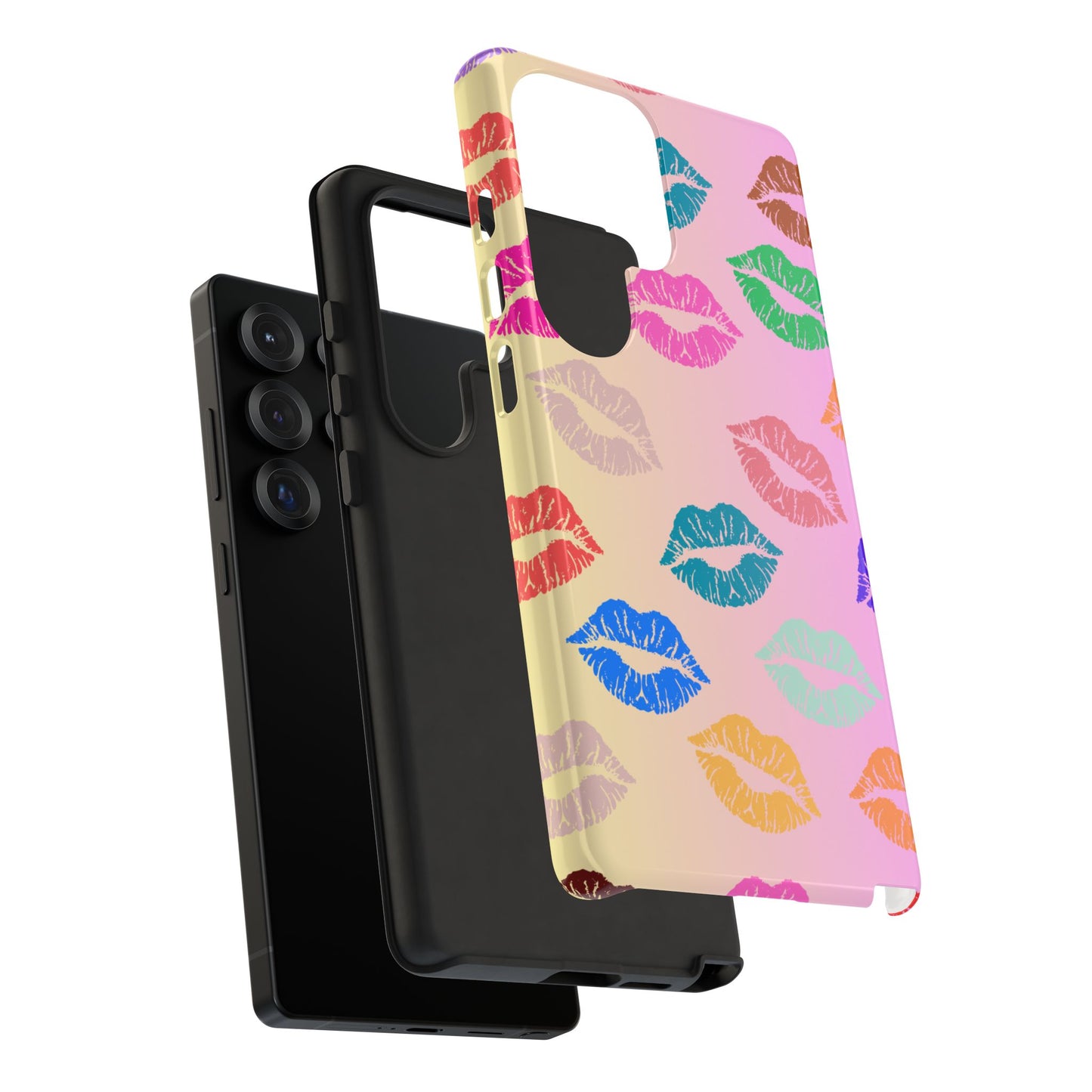Kiss Print Tough Phone Cases Cute, Durable for Samsung