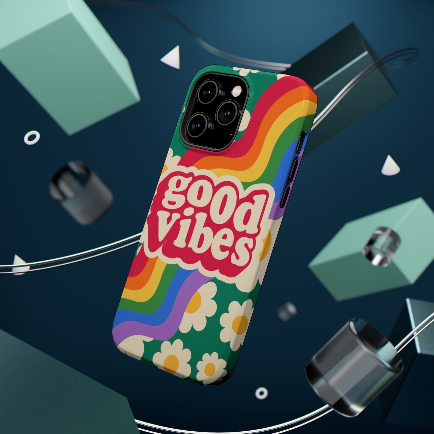 Good Vibes MAGNETIC Tough Phone Cases, Colorful, Cheerful Phone Protection, Gifts for Friends
