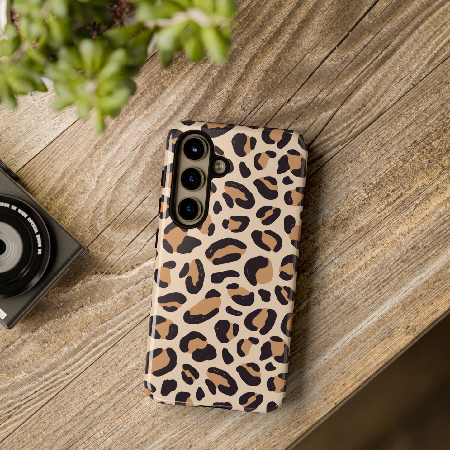 Leopard Print Tough Phone Case for Samsung