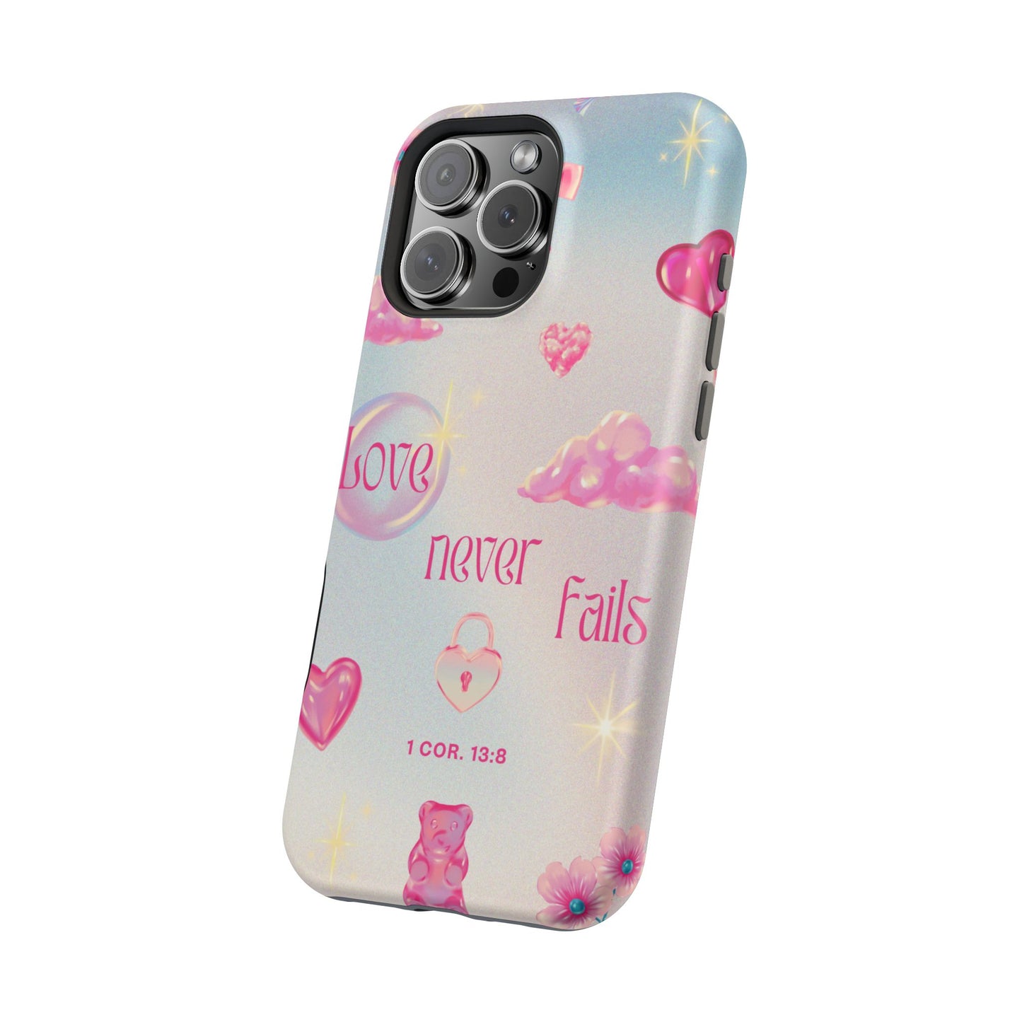 Love Never Fails Bible Verse Tough MAGNETIC Phone Case