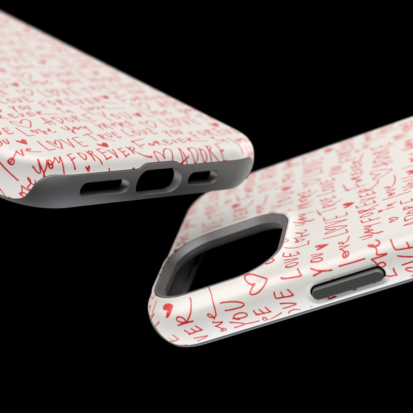 Love Hearts MAGNETIC Tough Case for iPhone, Cute Heart Design, Adore You Case, True Love Protection