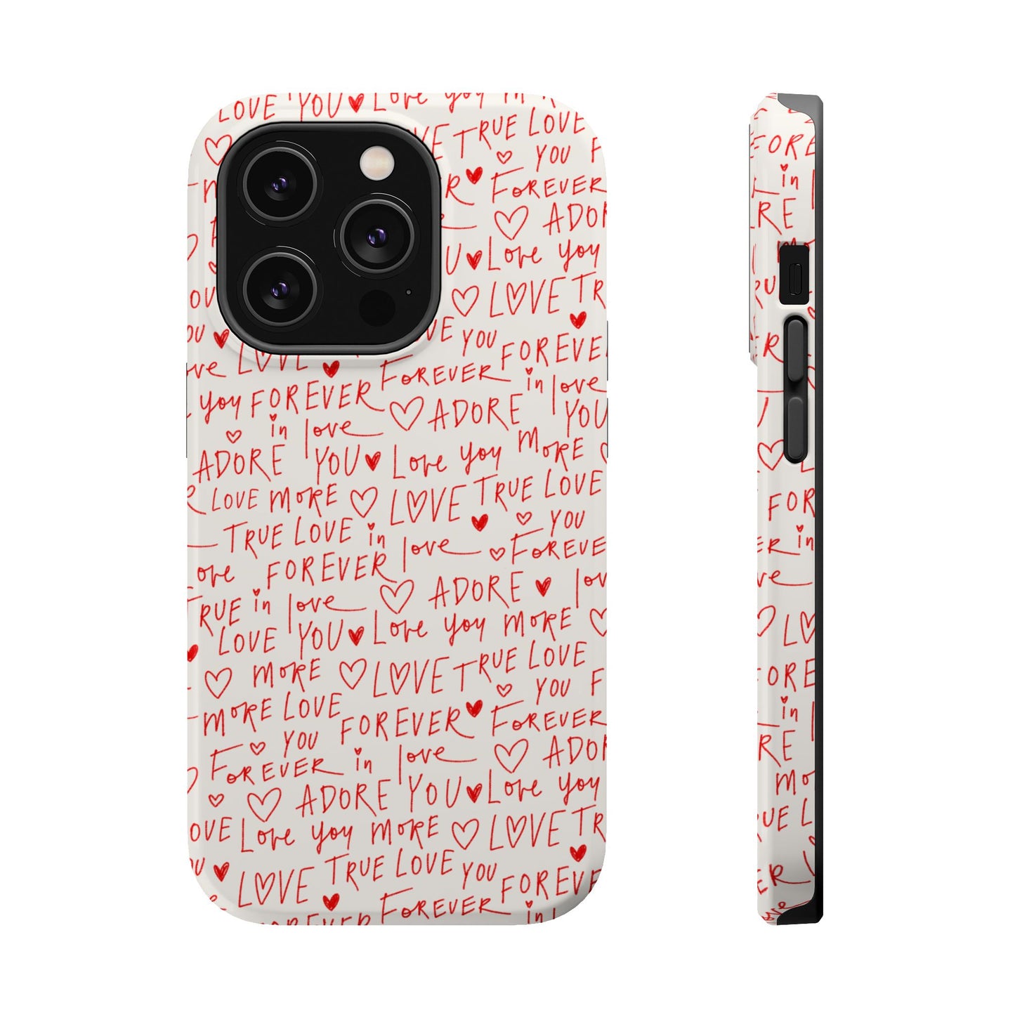 Love Hearts MAGNETIC Tough Case for iPhone, Cute Heart Design, Adore You Case, True Love Protection