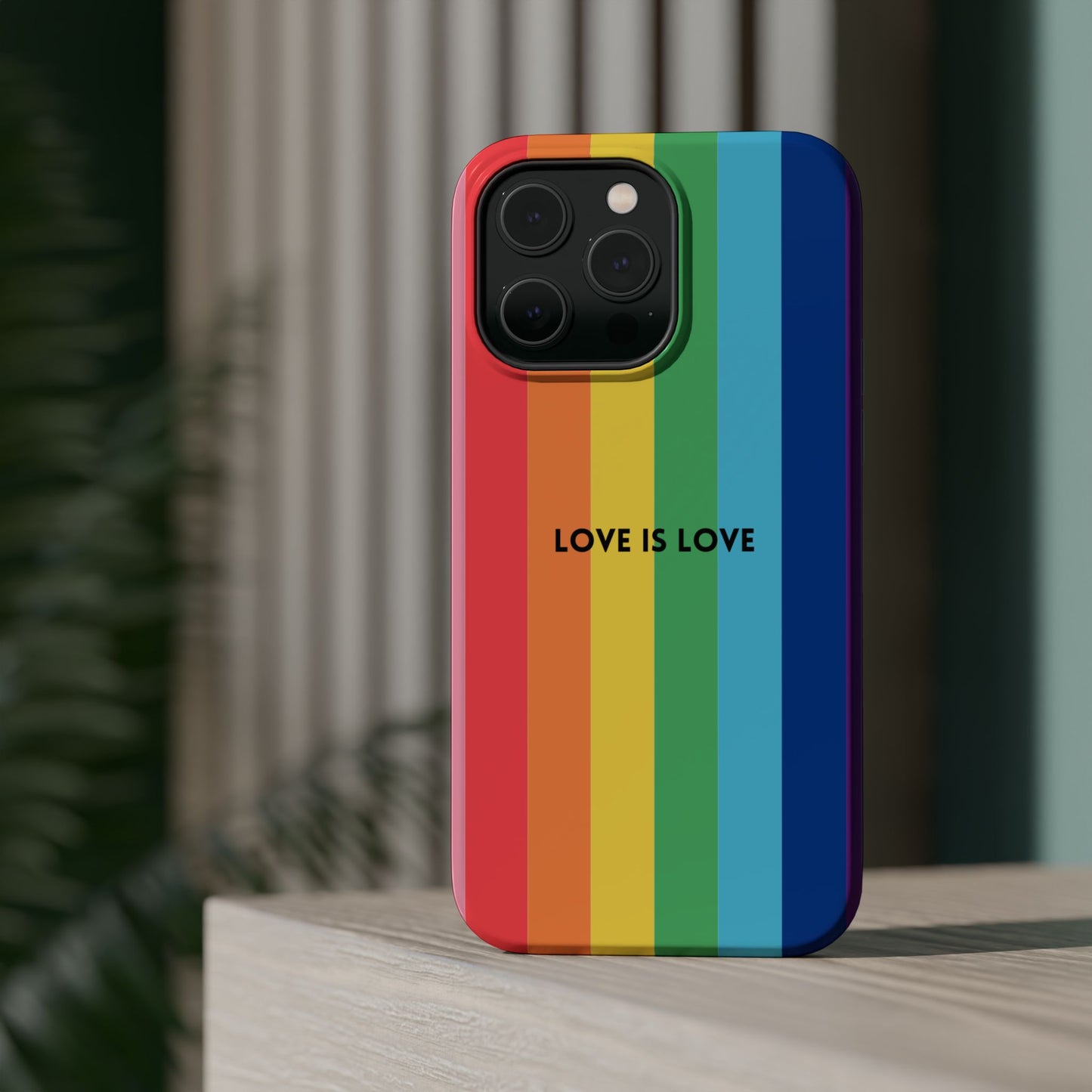 lOVE IS LOVE- Rainbow, LGBTQ+ Pride MAGNETIC Phone Case