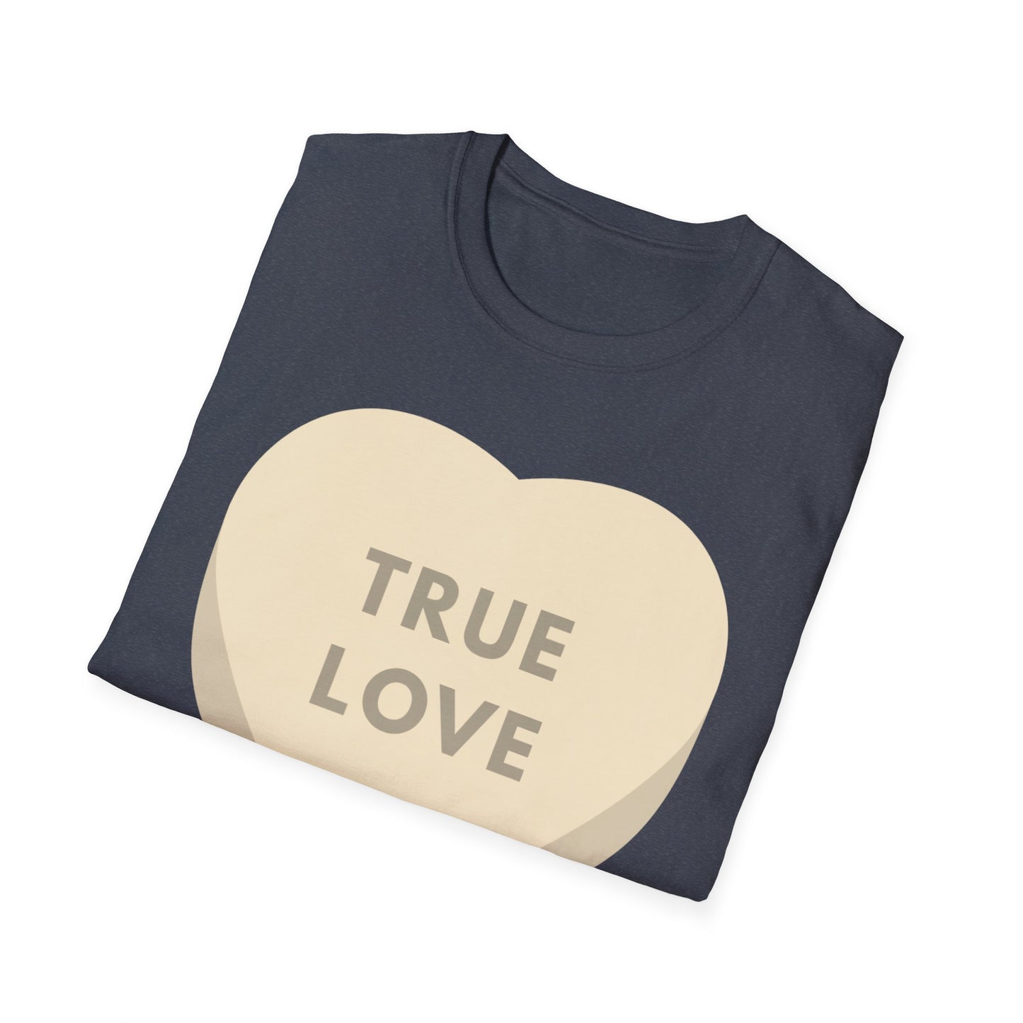 Couples Heart Graphic Unisex Softstyle T-Shirt - 'True Love' Design