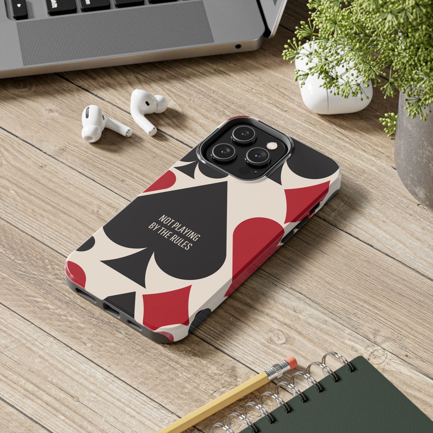 Bold Playing Card Tough Phone Case - Not Playing by the Rules