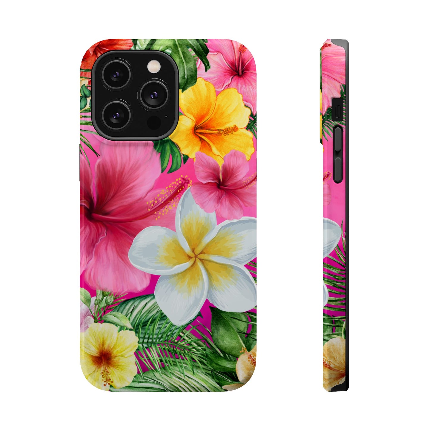Tropical Floral MAGNETIC Phone Case - Tough, Durable, Chic Protection, Summer Vibes, Gift for Her