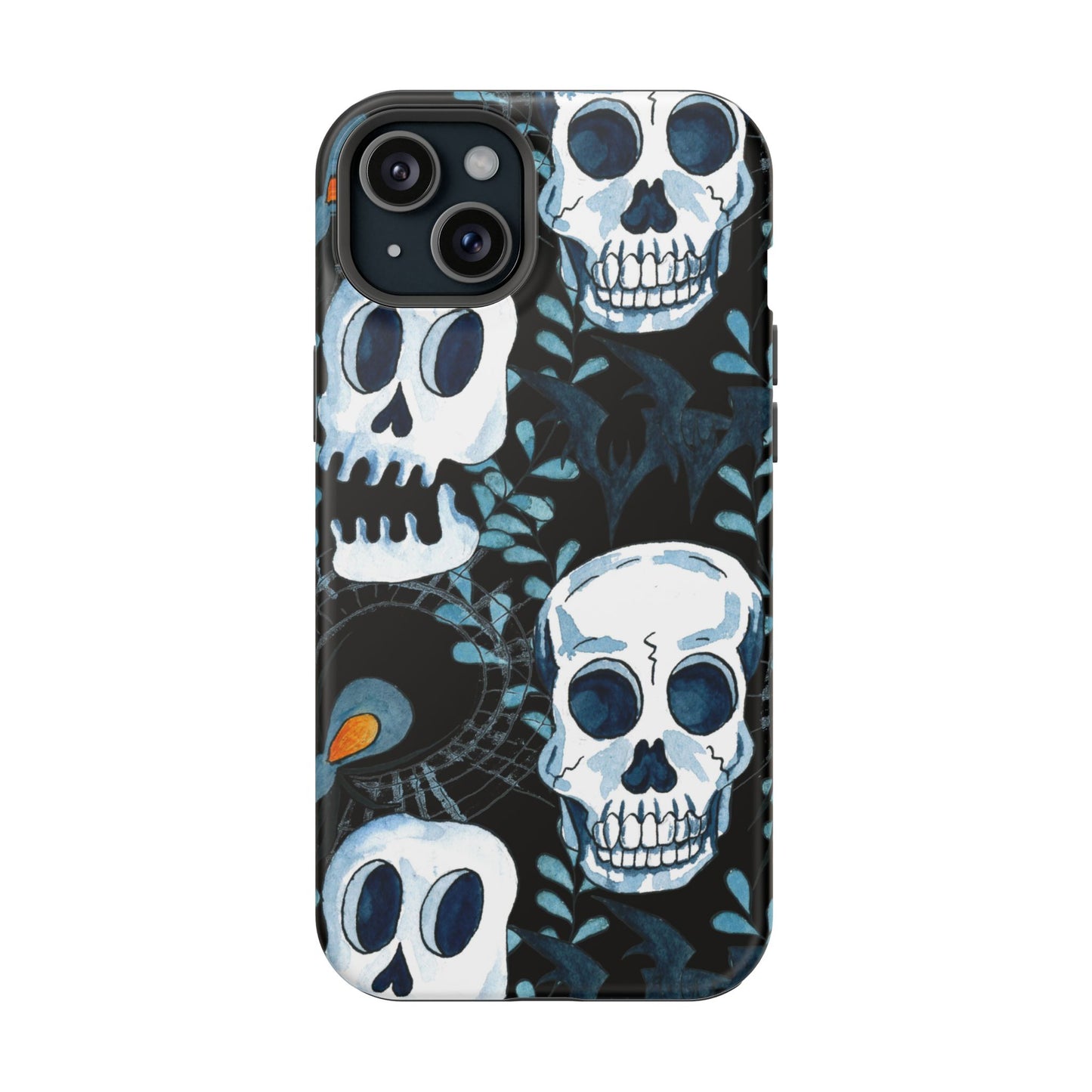 Phone Case - Skull Magnetic Impact-Resistant Case - Halloween - FREE Shipping for Iphone