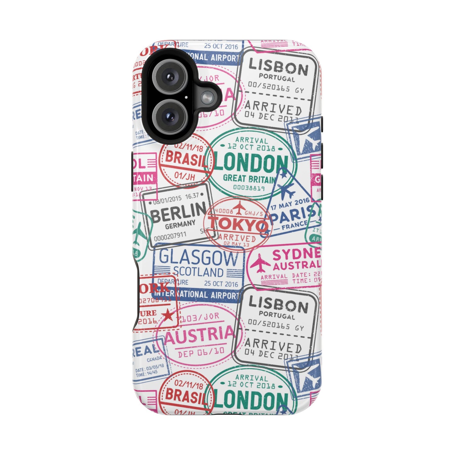 Travel-Inspired, Passport, Travelers, Adventure Stamp, Unique MAGNETIC Phone Case