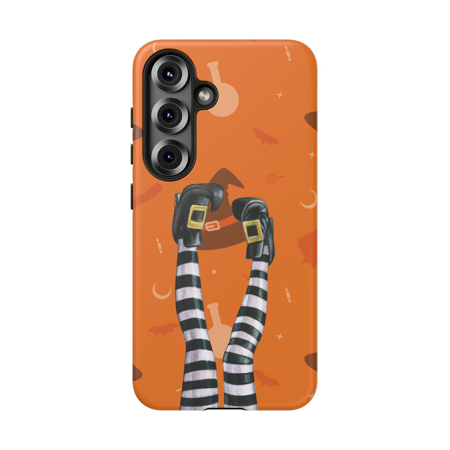 Halloween Phone Case, Spooky Design, Witch Legs for Samsung