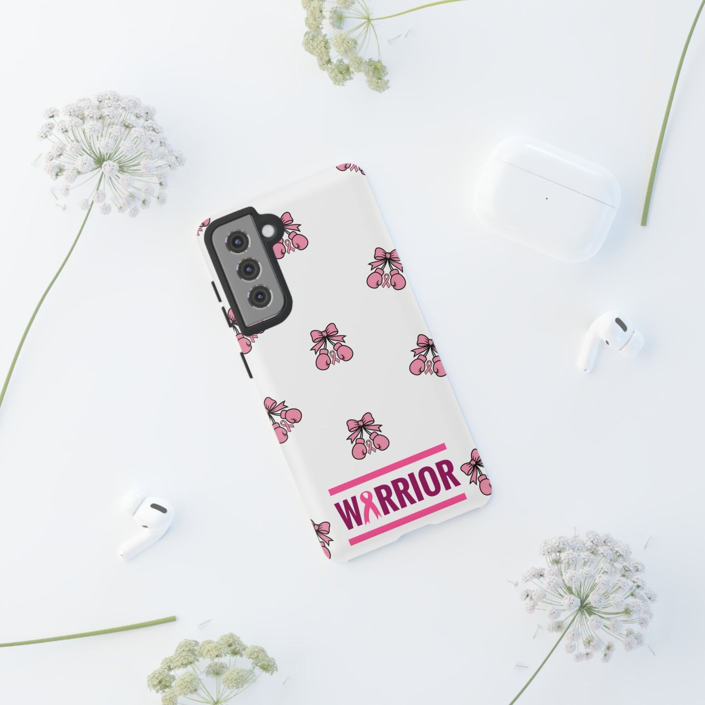 Phone Case - Pink Warrior Cancer Awareness Gift for Breast Cancer Survivor for Samsung