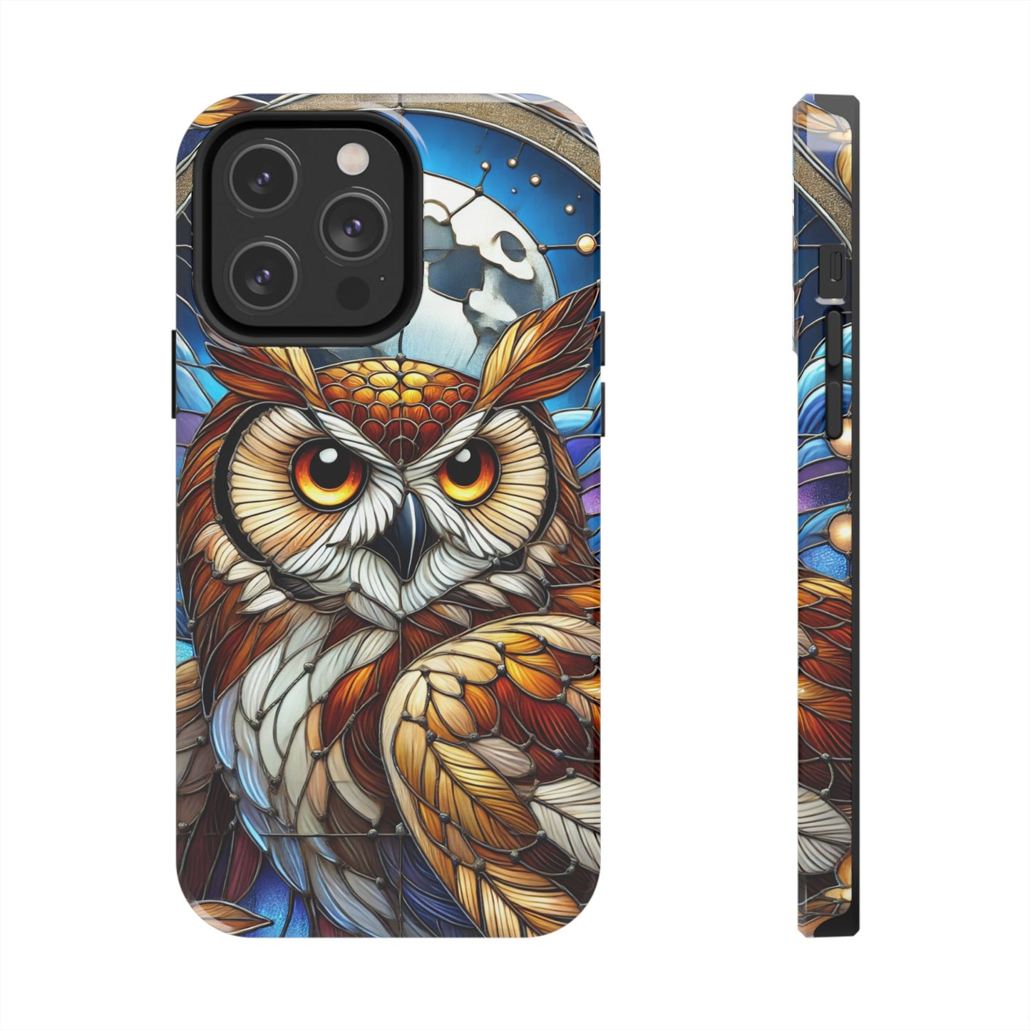 IPhone Case - Owl Stained Glass Design - Durable Protection