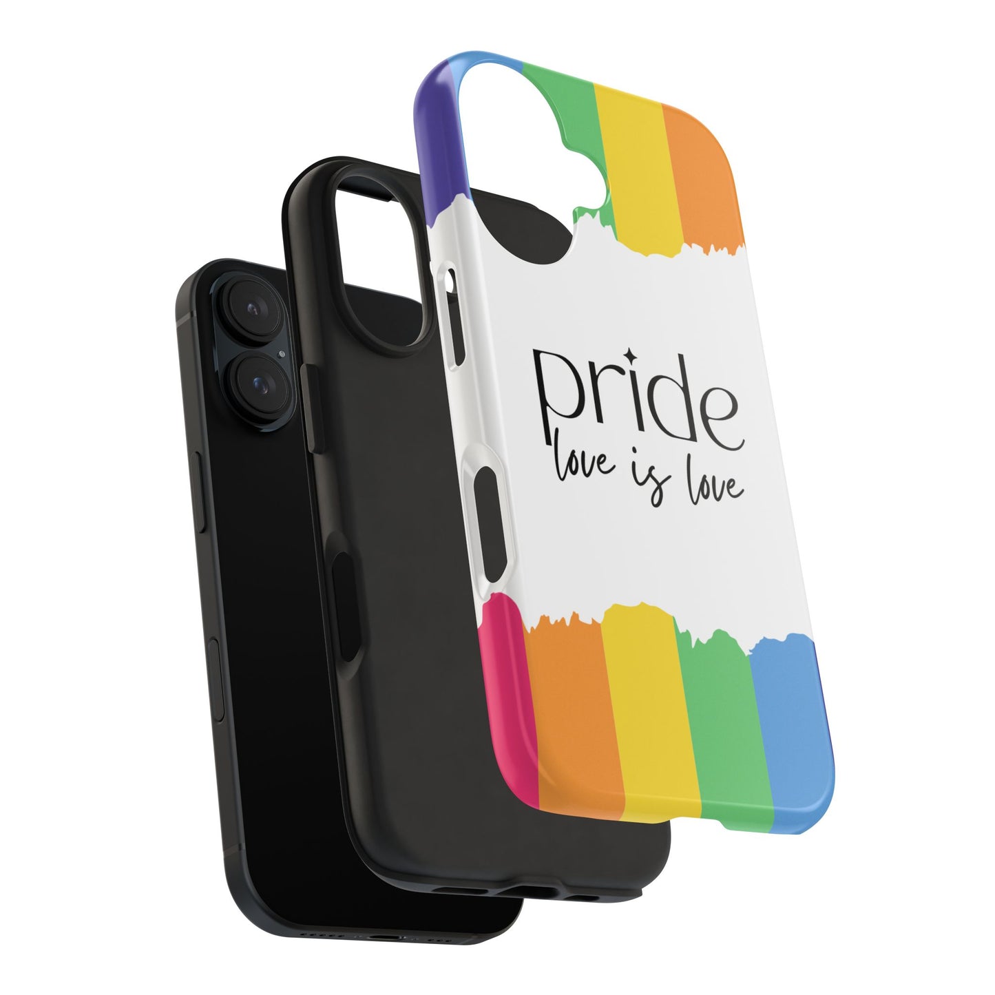 Pride - Love is Love, LGBTQ+, Rainbow Tough Phone Case
