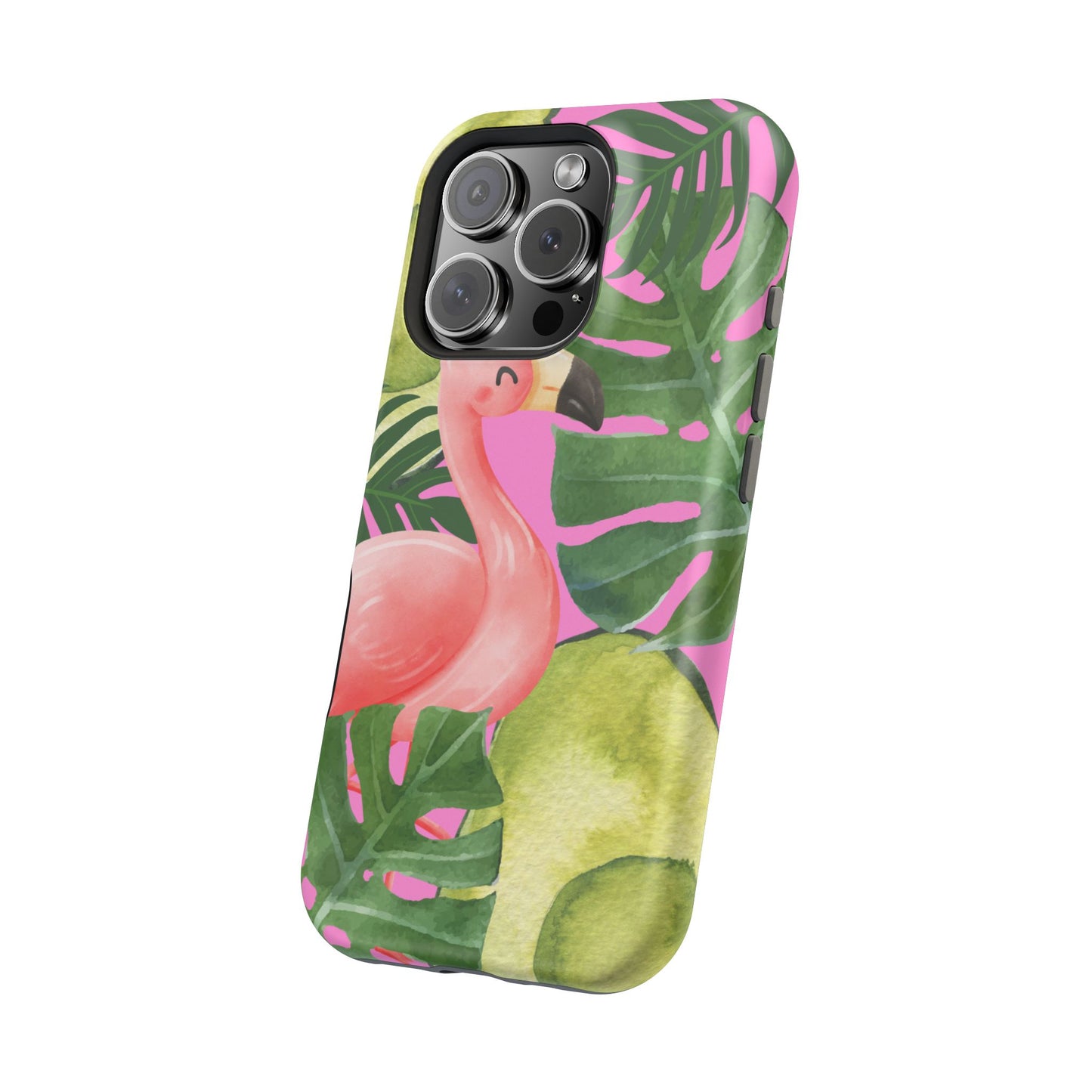 Tropical Flamingo, Cute, Summer Vibes MAGNETIC Tough Phone Case