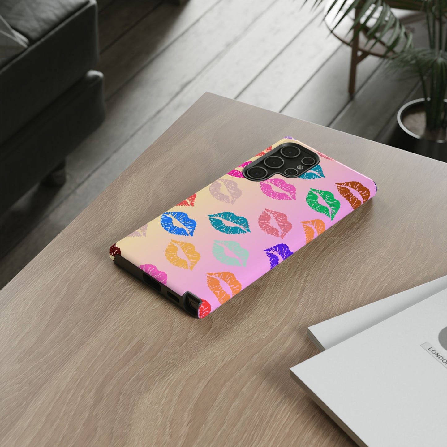 Kiss Print Tough Phone Cases Cute, Durable for Samsung