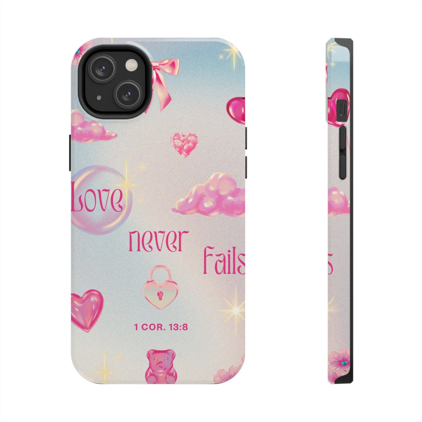 Love Never Fails Bible Verse Tough Phone Case