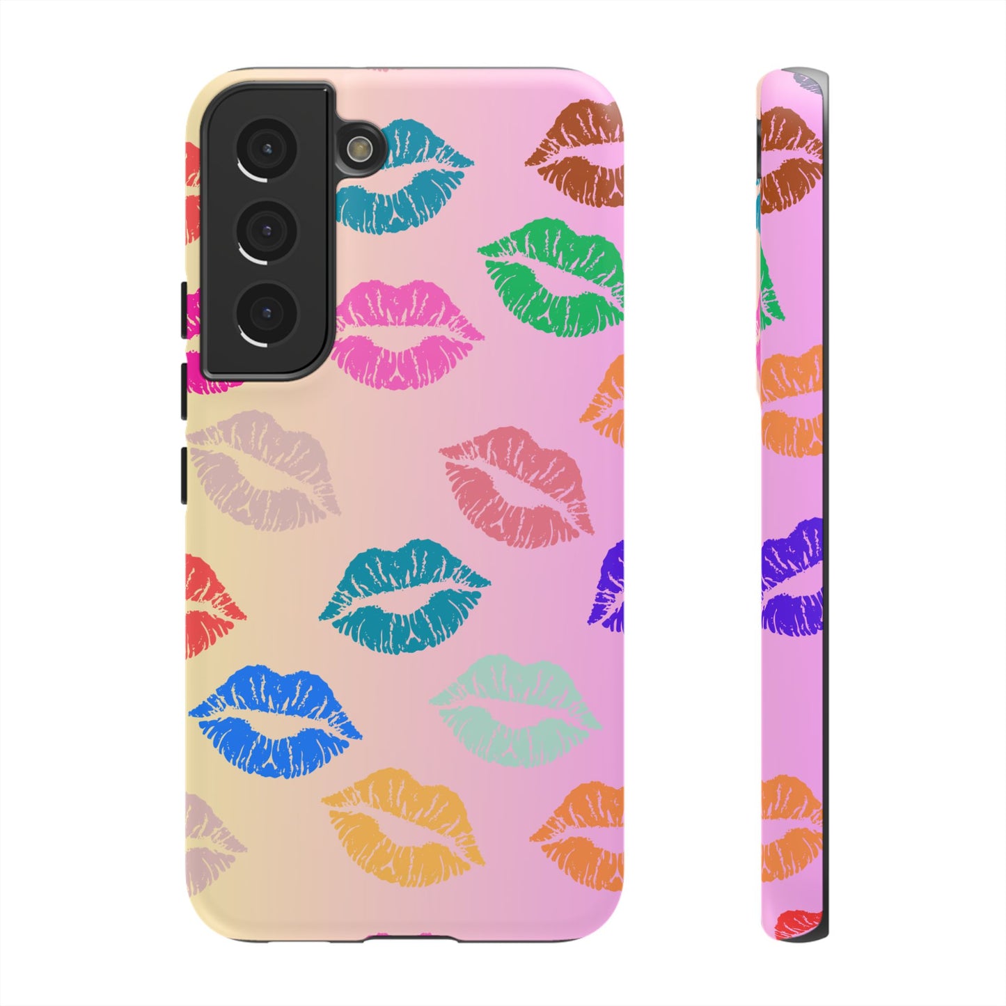 Kiss Print Tough Phone Cases Cute, Durable for Samsung