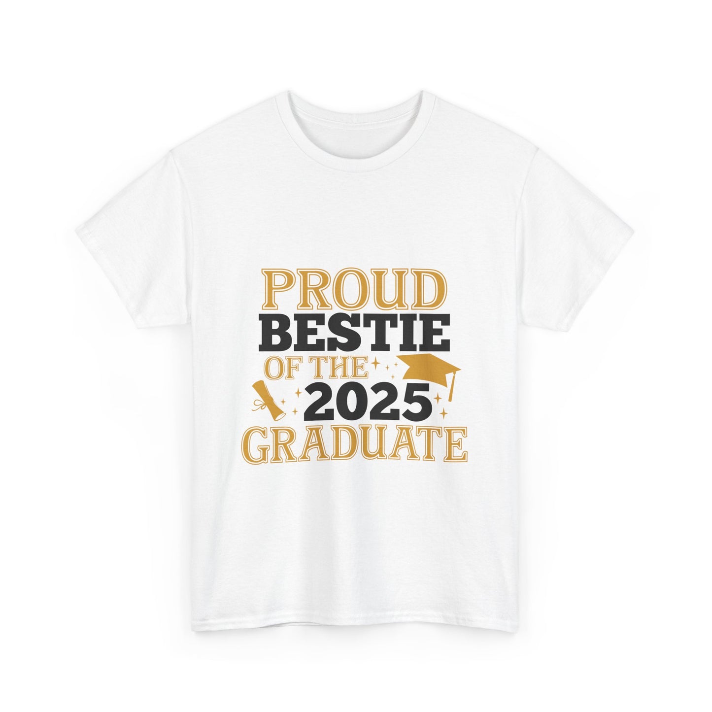 Proud Bestie of the 2025 Graduate Unisex Cotton Tee