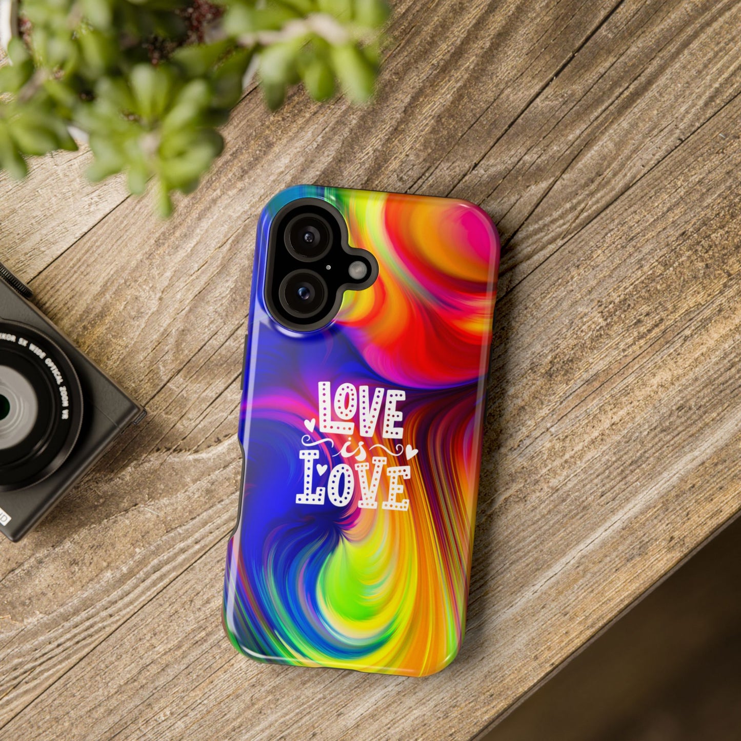 LOVE IS LOVE Colorful Love, Pride Tough Phone Case
