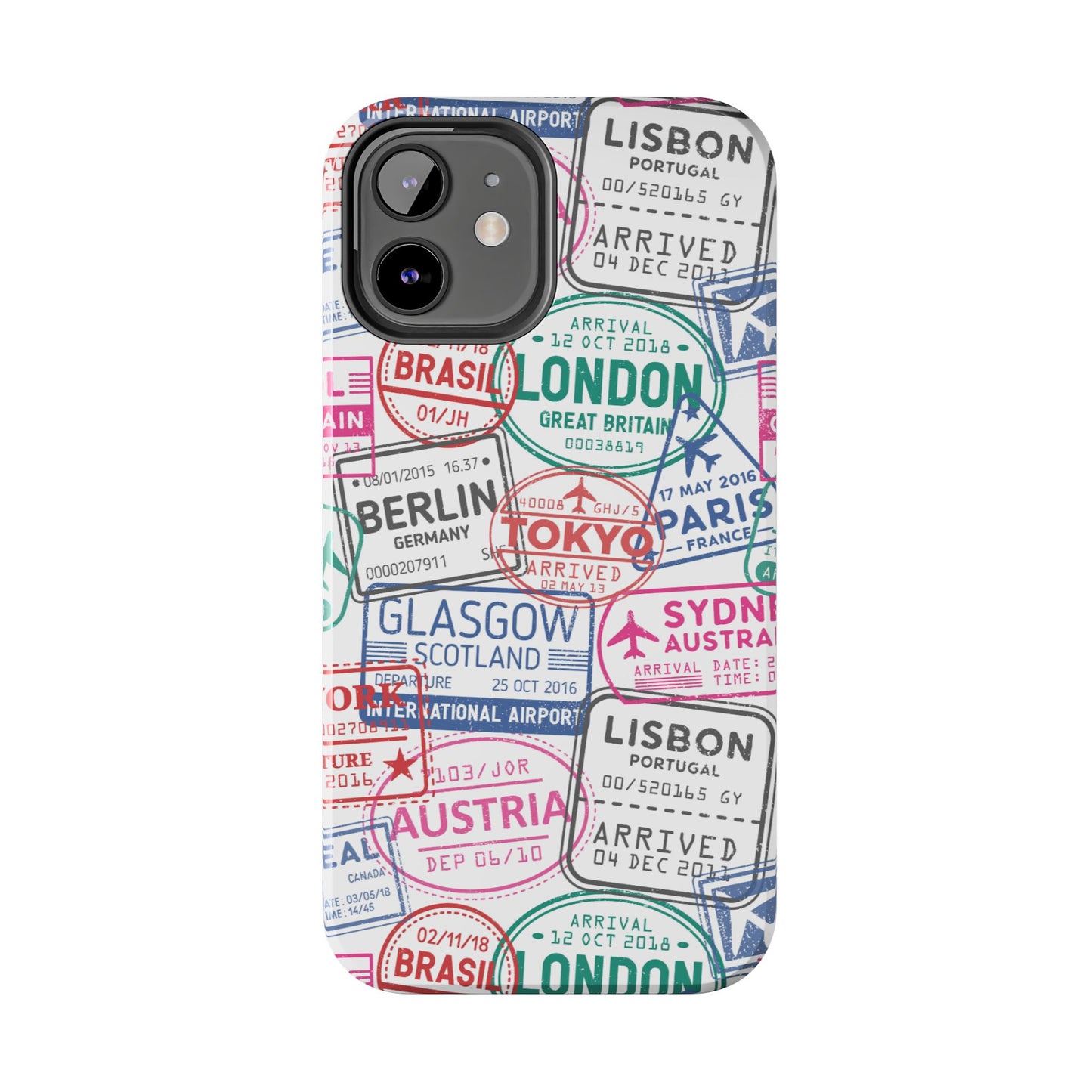 Travel-Inspired, Passport, Travelers, Adventure Stamp, Unique Phone Case