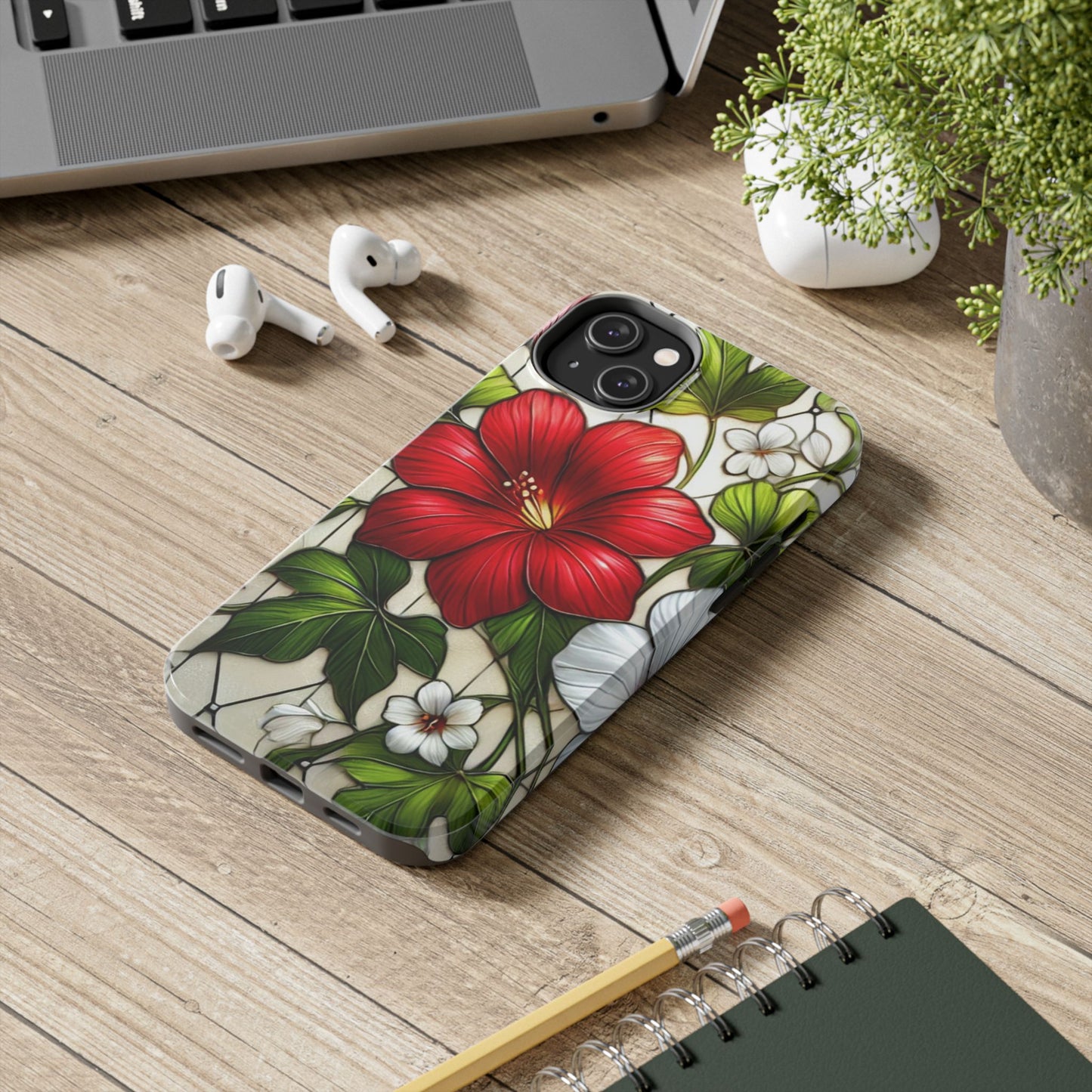 Tough Phone Case with Vibrant Floral Design - Perfect Gift for Nature Lovers
