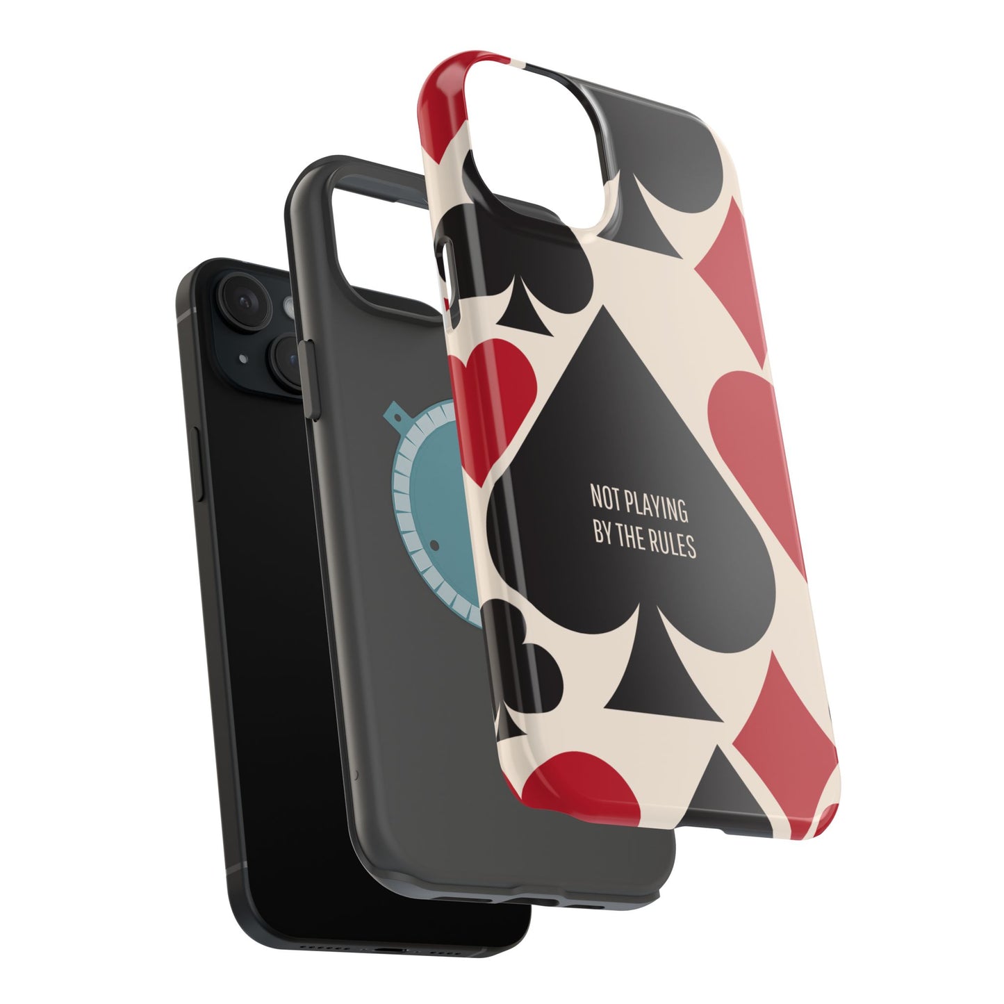 Bold Playing Card Tough Phone Case - Not Playing by the Rules for Iphone