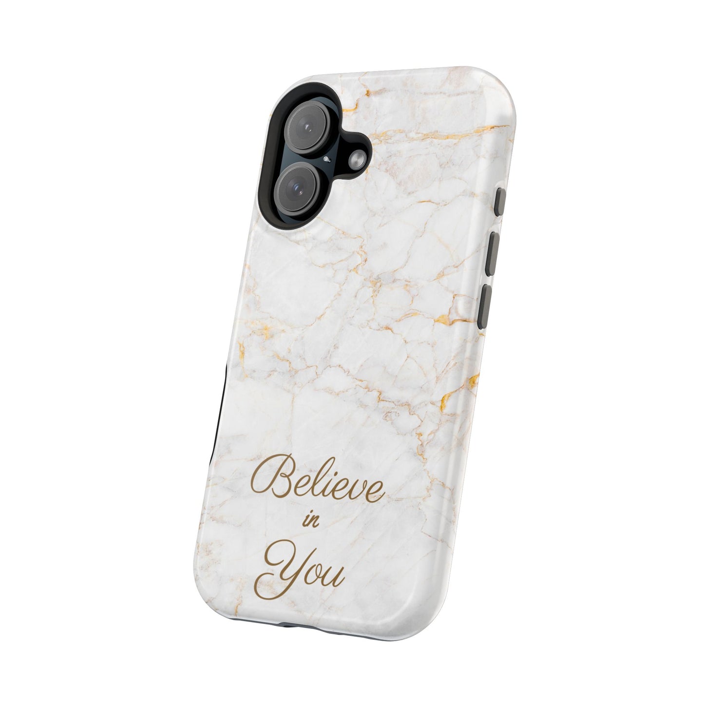Elegant Motivational, Inspirational - Believe in You, Tough MAGNETIC Phone Case